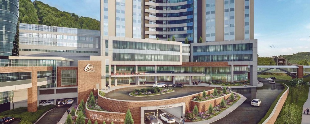 Exterior view of the future Crystal Spring Tower
