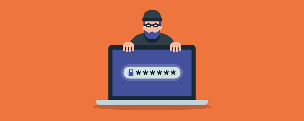 drawing of criminal next to a computer