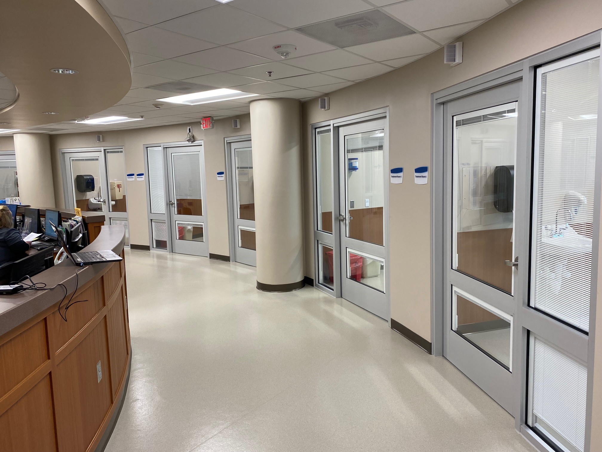 A view of the new infusion unit at CRMH.