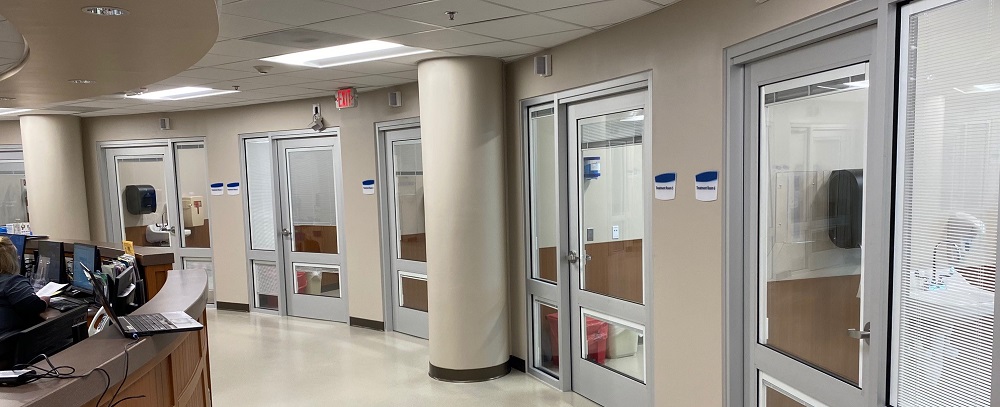 view of the unit from the hallway