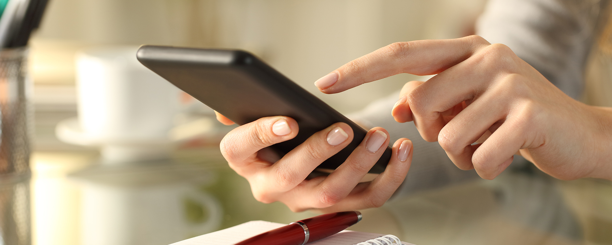 woman using cellphone