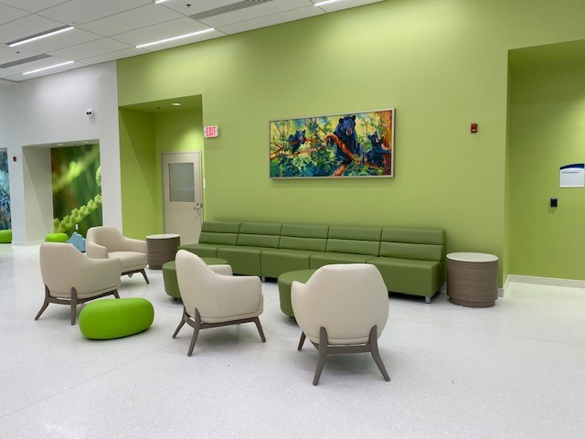 Waiting area, general Pediatrics, September 2021