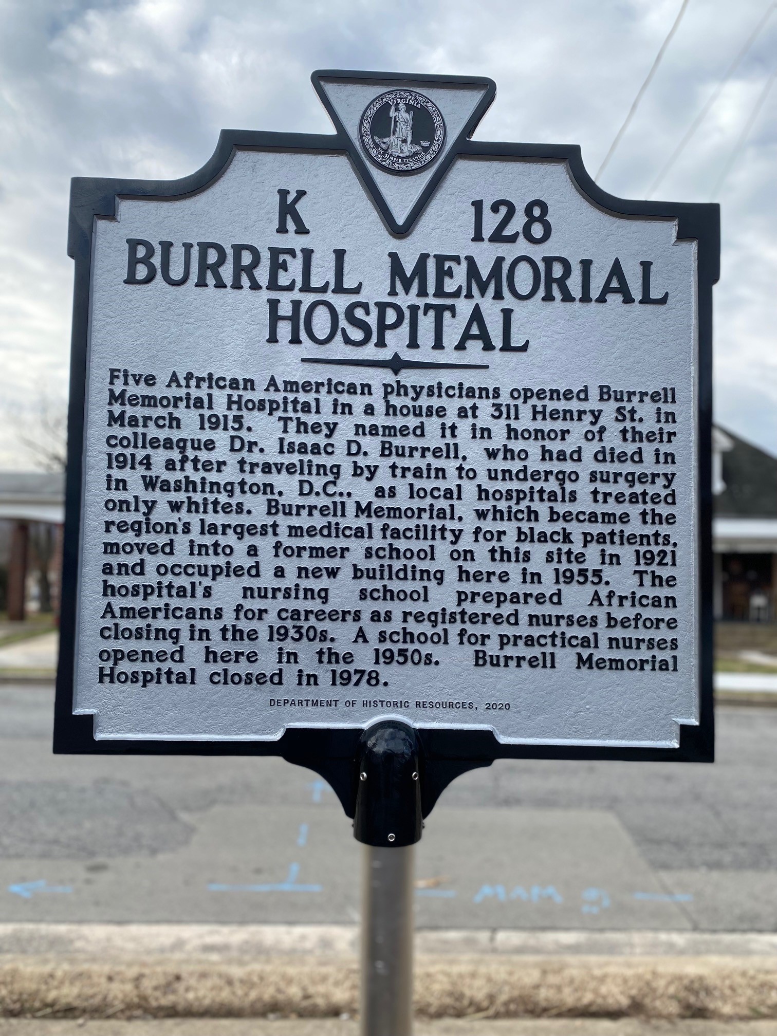 Burrell Memorial Hospital sign