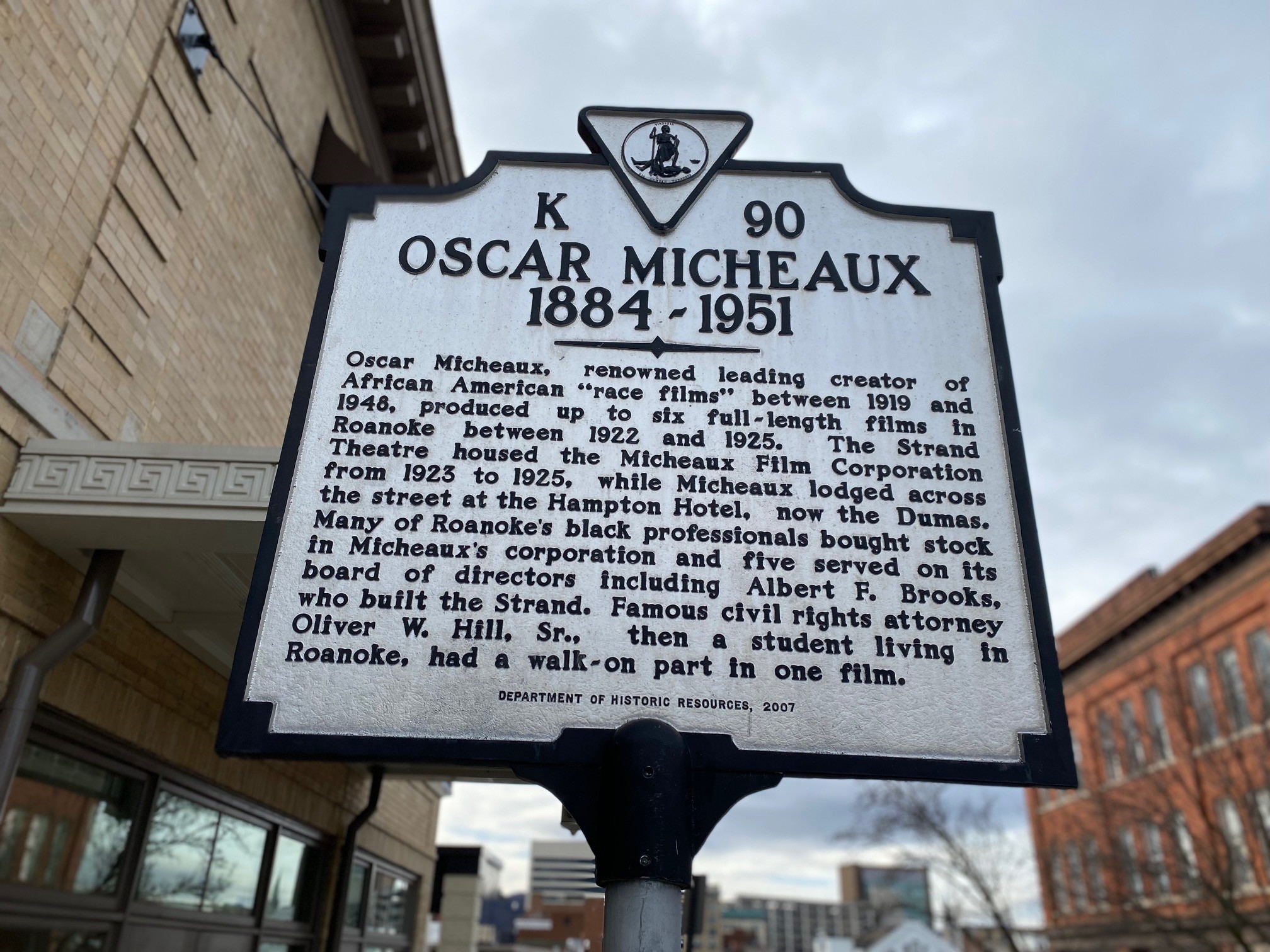 Henry Street Oscar Micheaux sign