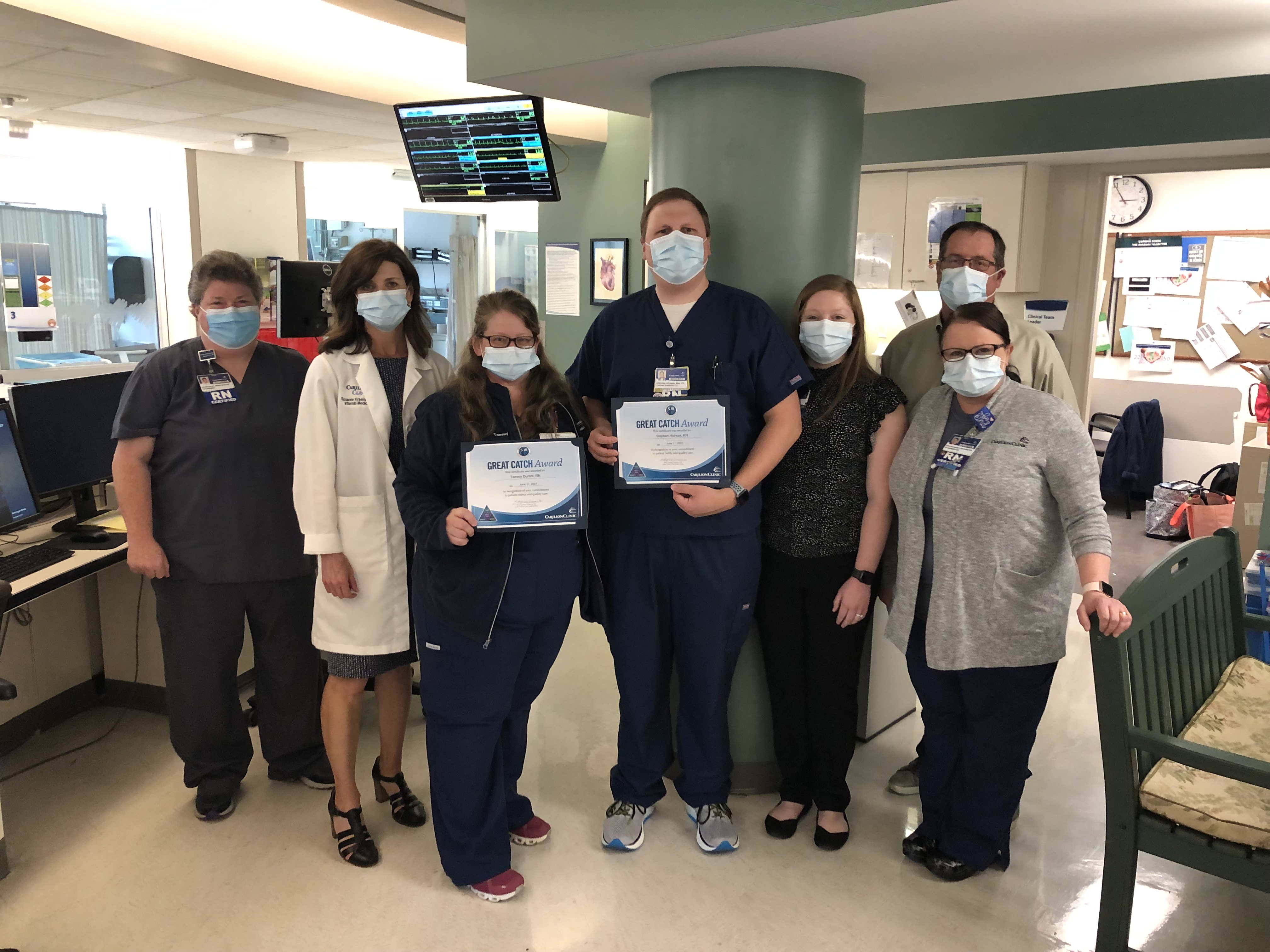 Tammy Durant, R.N., and Stephen Holman, R.N., 6SICU – CRMH