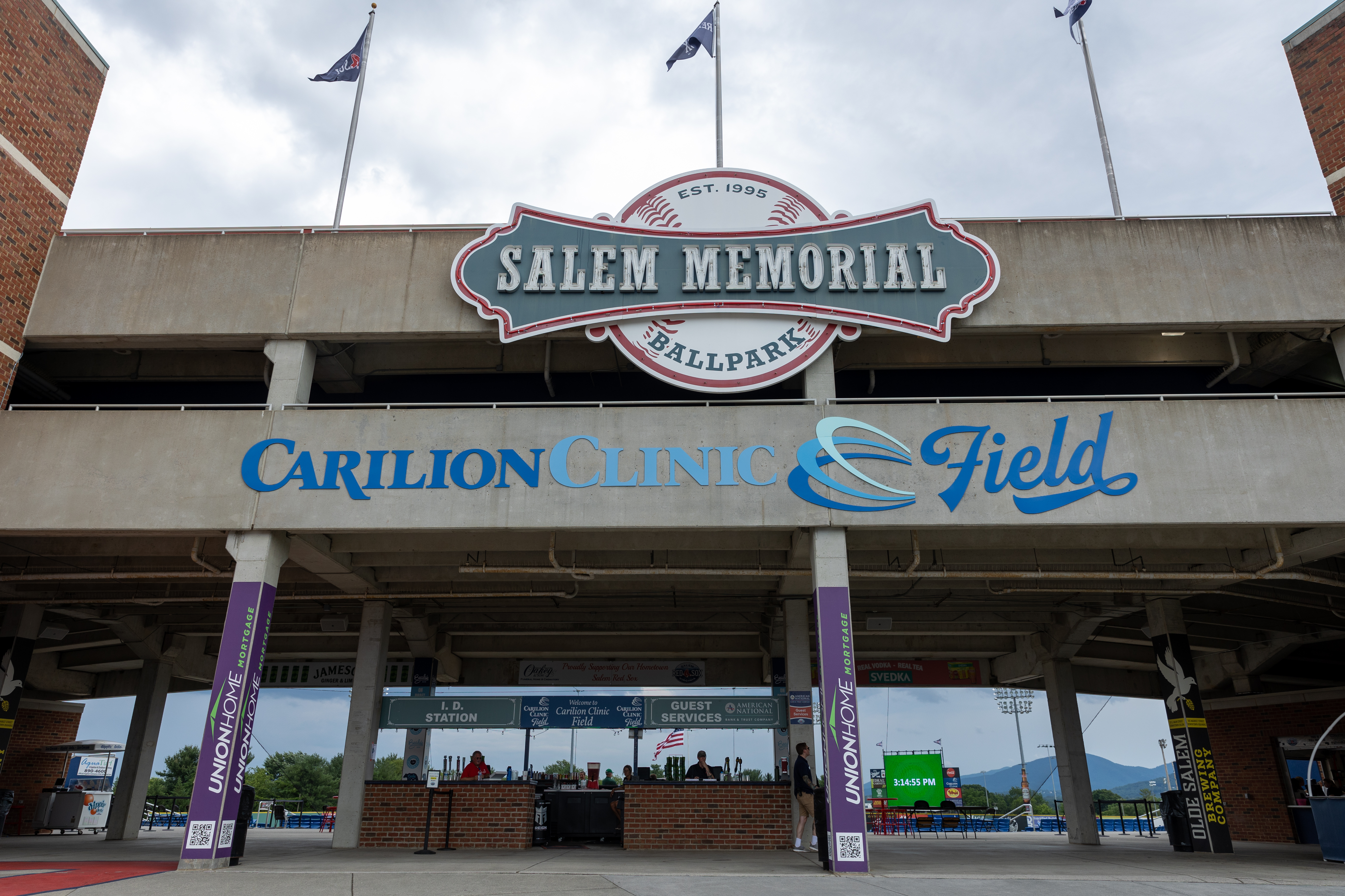 Sign on the Salem Red Sox field