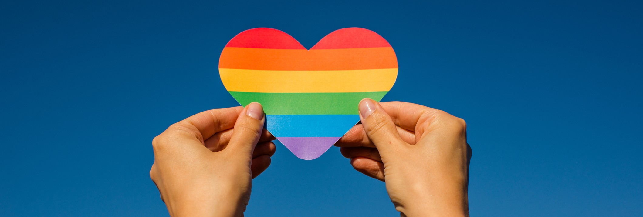 Pride heart with hands