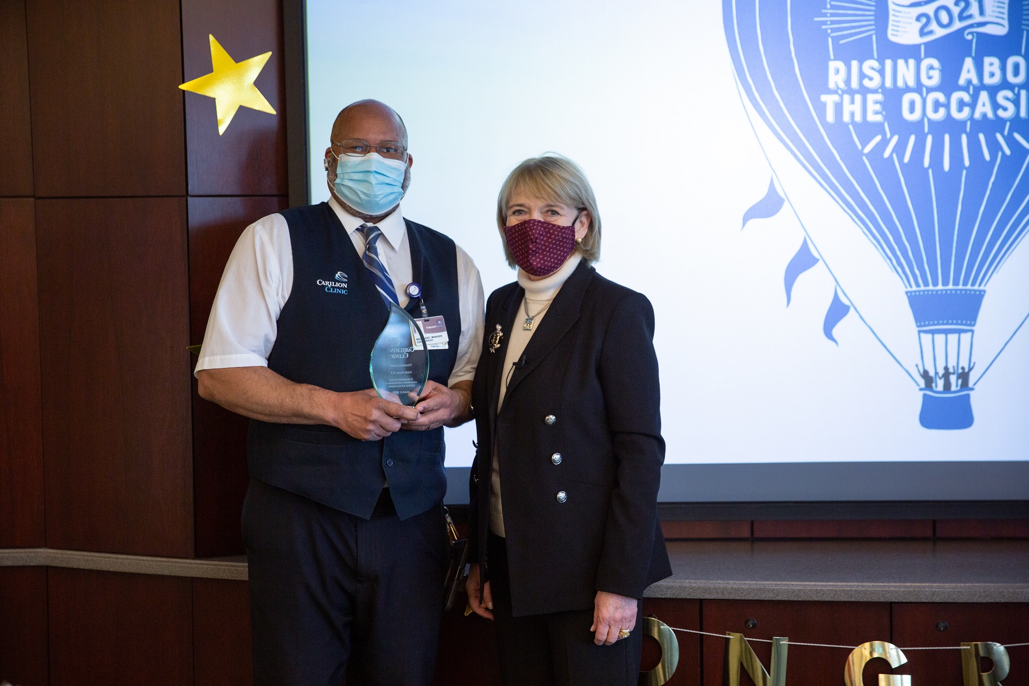 Benny Casey, Guest Services, was one of the recipients of the President's Award in 2021.