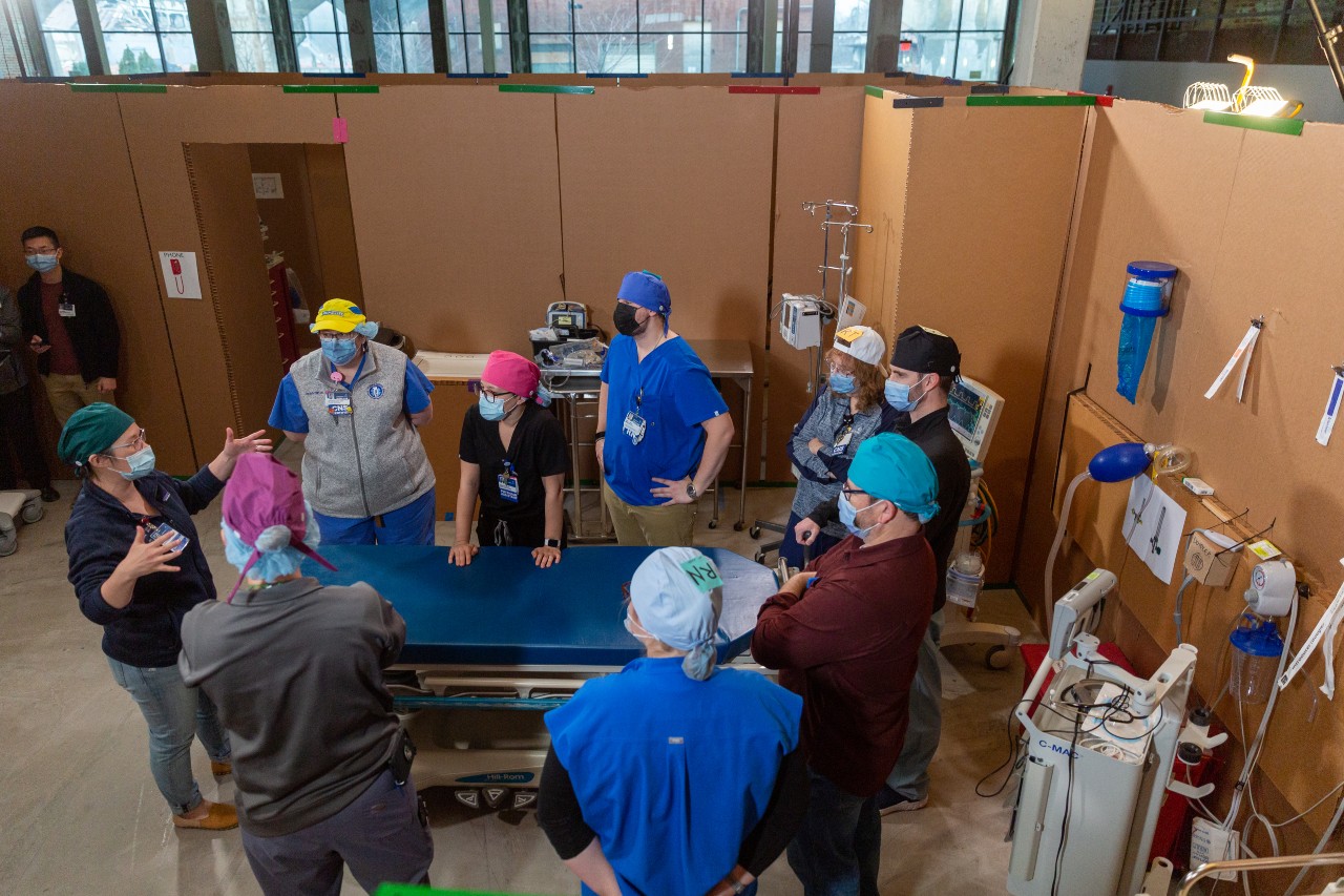 High-acuity trauma scenarios were used to gather information about the environment.