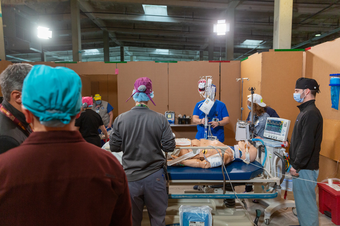 During the simulation, the human factors team observed team behavior and identified potential pinch points and safety concerns.