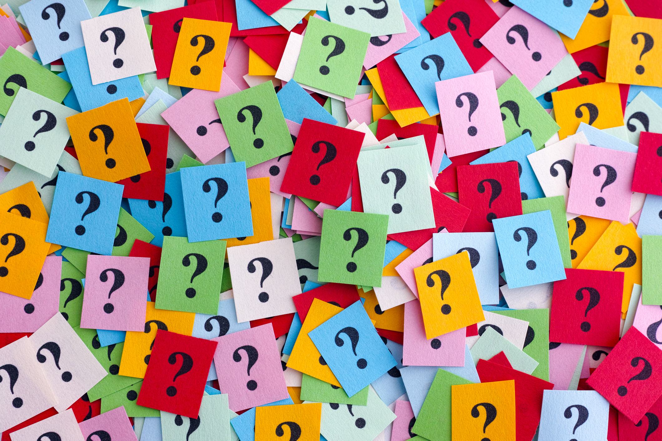 question marks