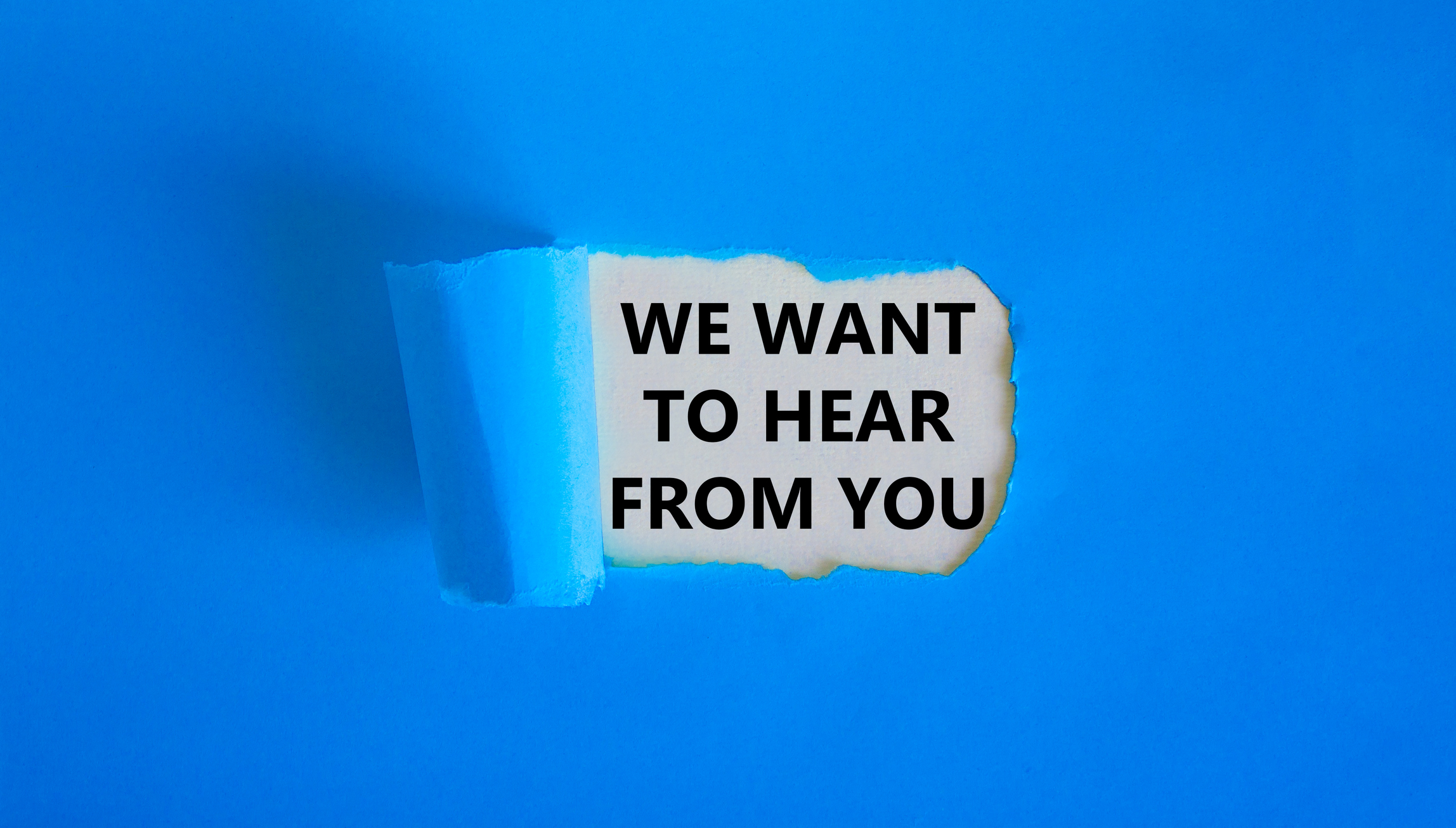we want to hear