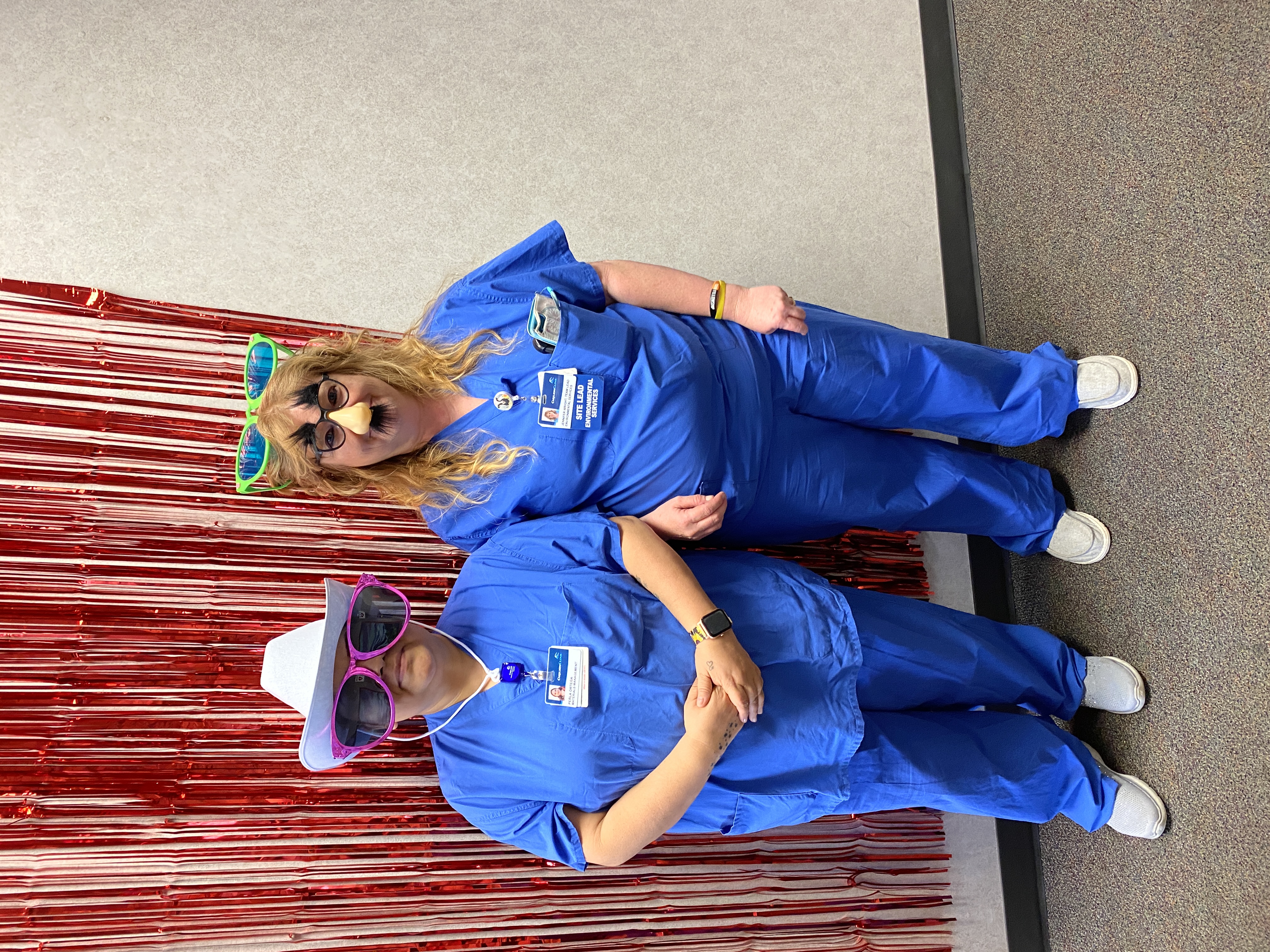 CFMH: Lulu Ortega, Materials Management; Jennifer Wright, EVS