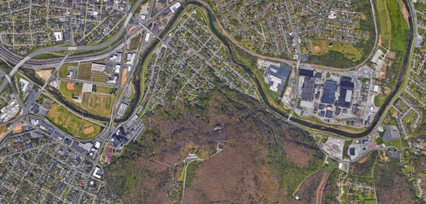 google earth image of CMC and Riverdale property