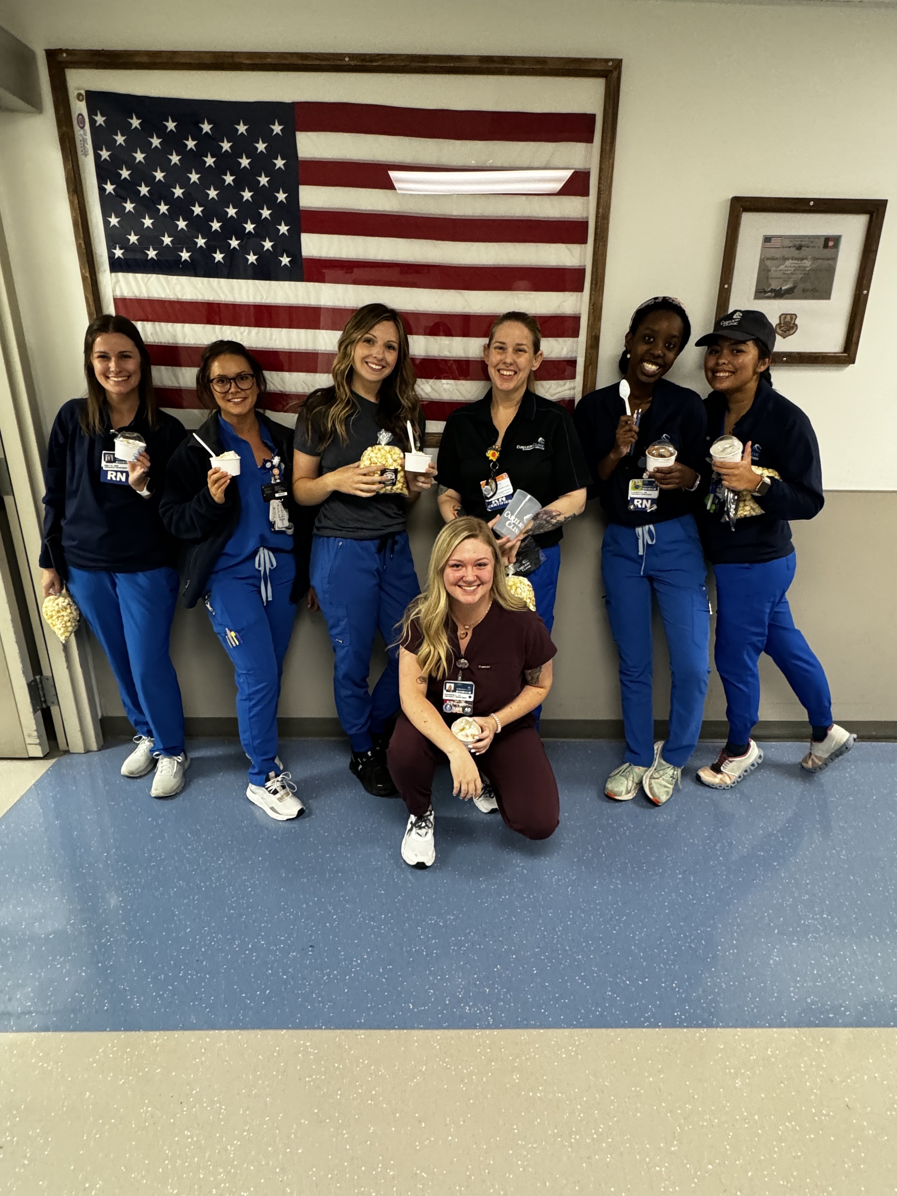 CRMH ED: Madison Hinton, Gayle Campbell, Sara Edwards, Trisha Cisternino, Elizabeth Kasongo, Khrea Hernandez, Rhiannon Salyers