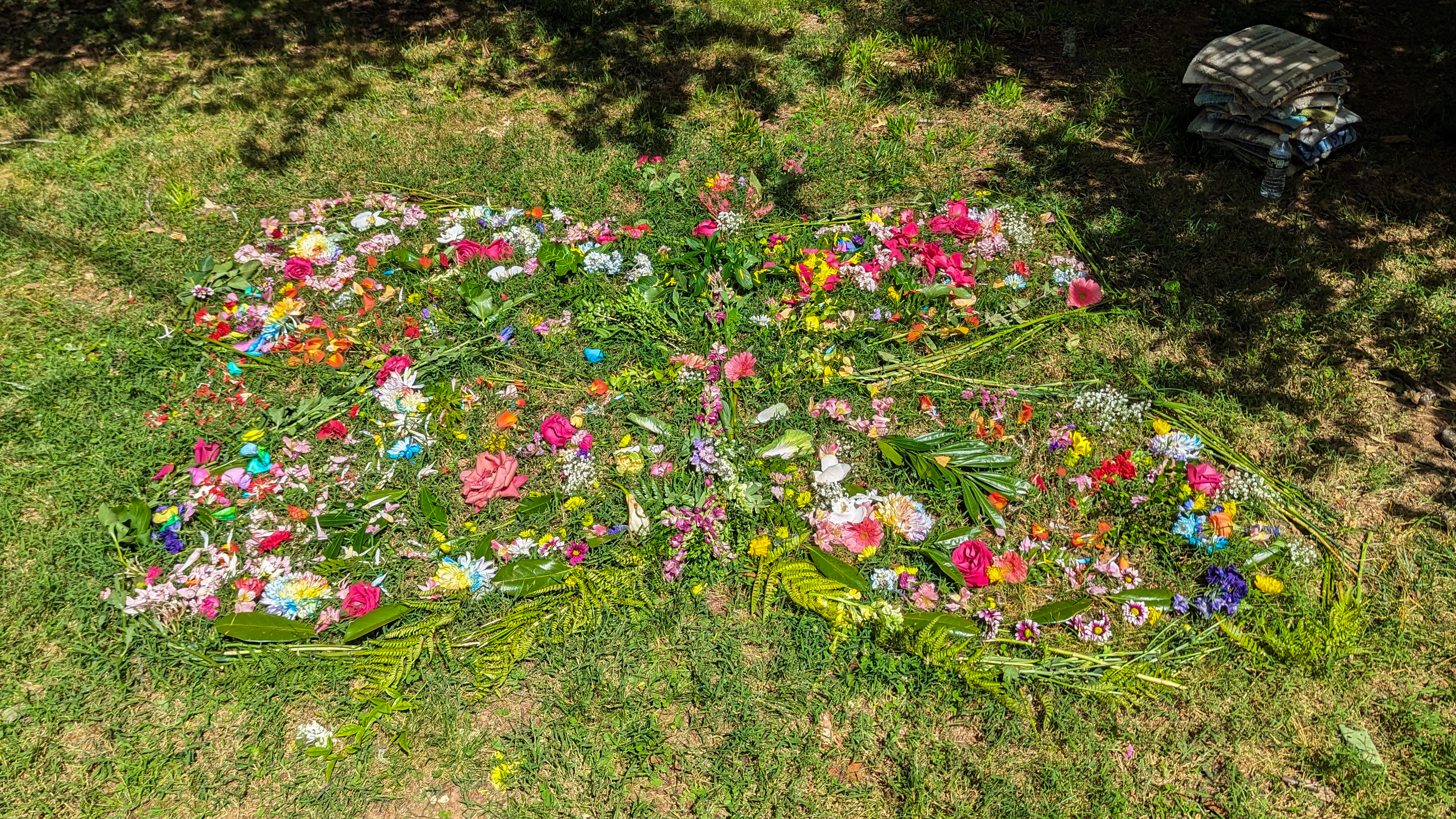 Pediatric Memorial Service art activity with flowers