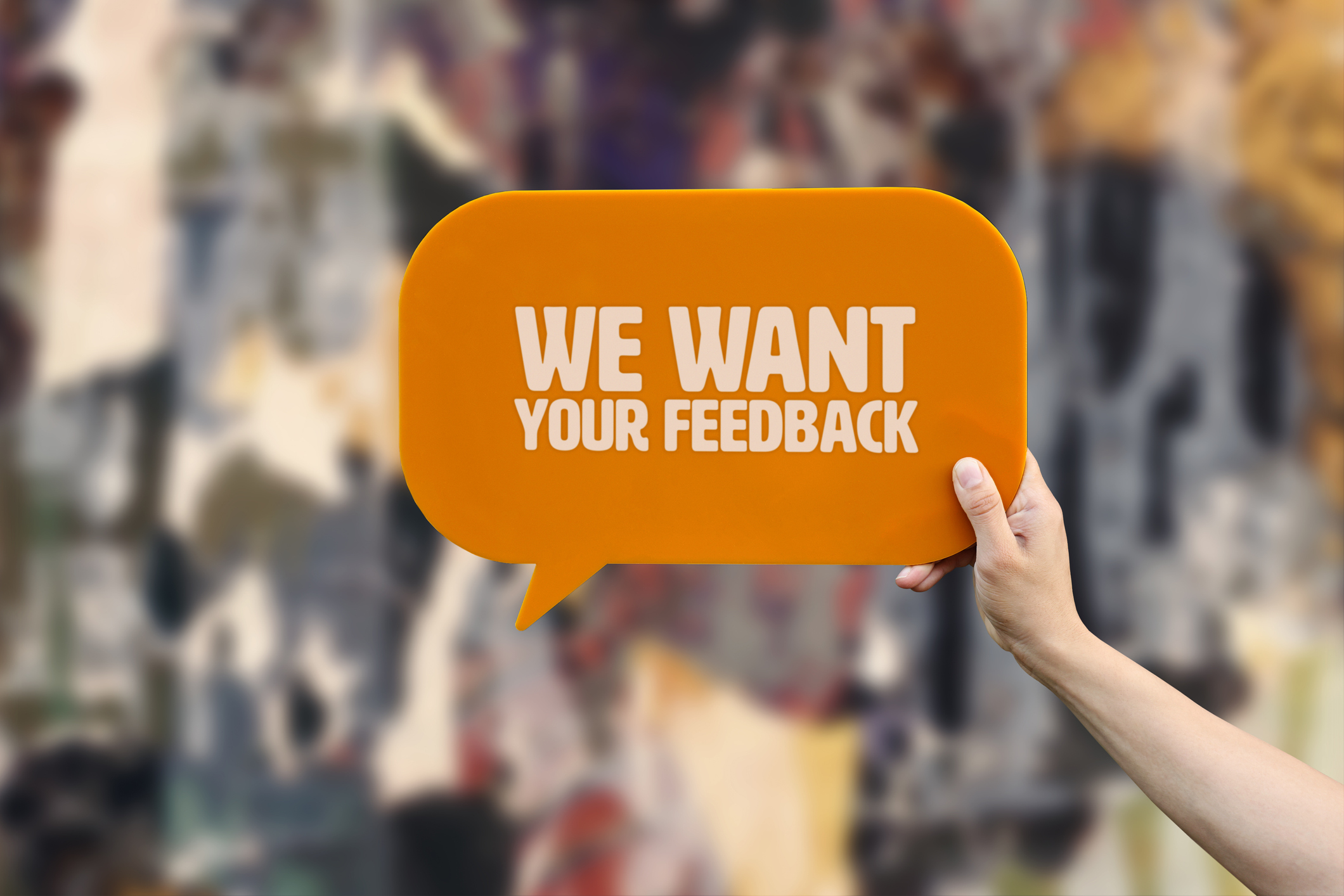 orange feedback banner
