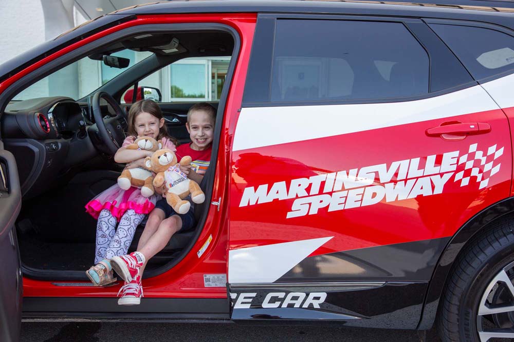 Carilion Children's patient enjoying their new Speedy Bear