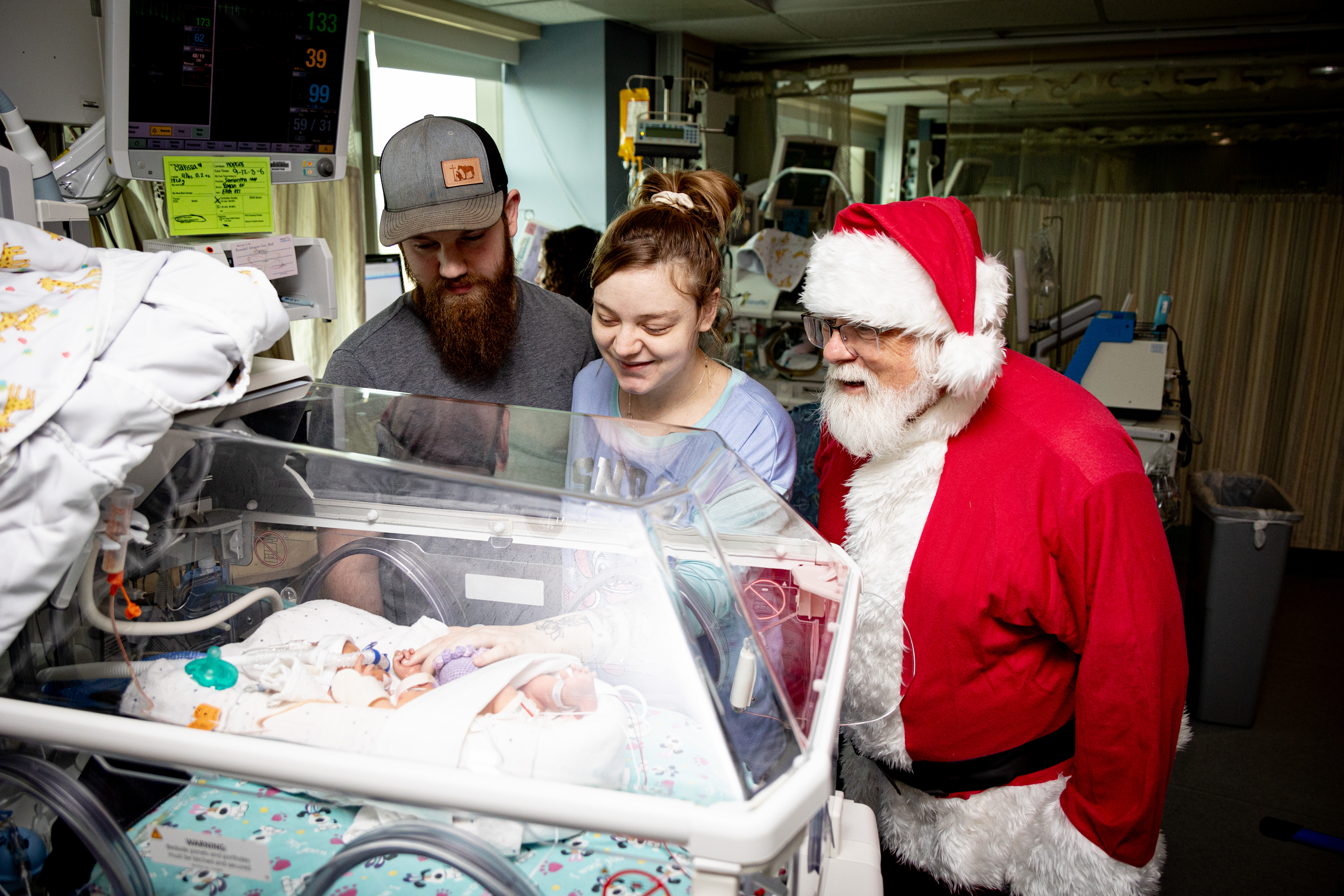 Santa visited the NICU