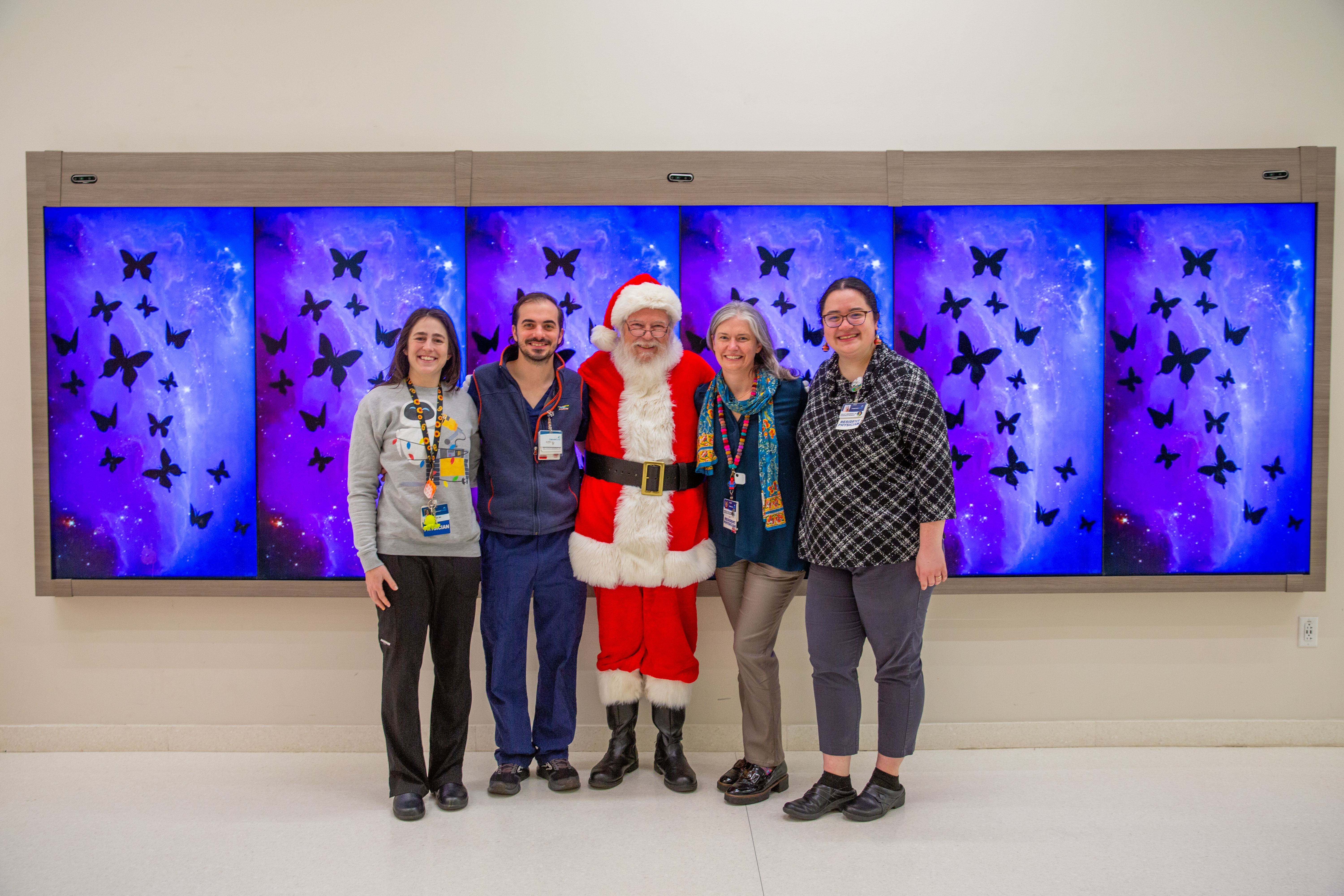 Santa visited Carilion Children's Tanglewood