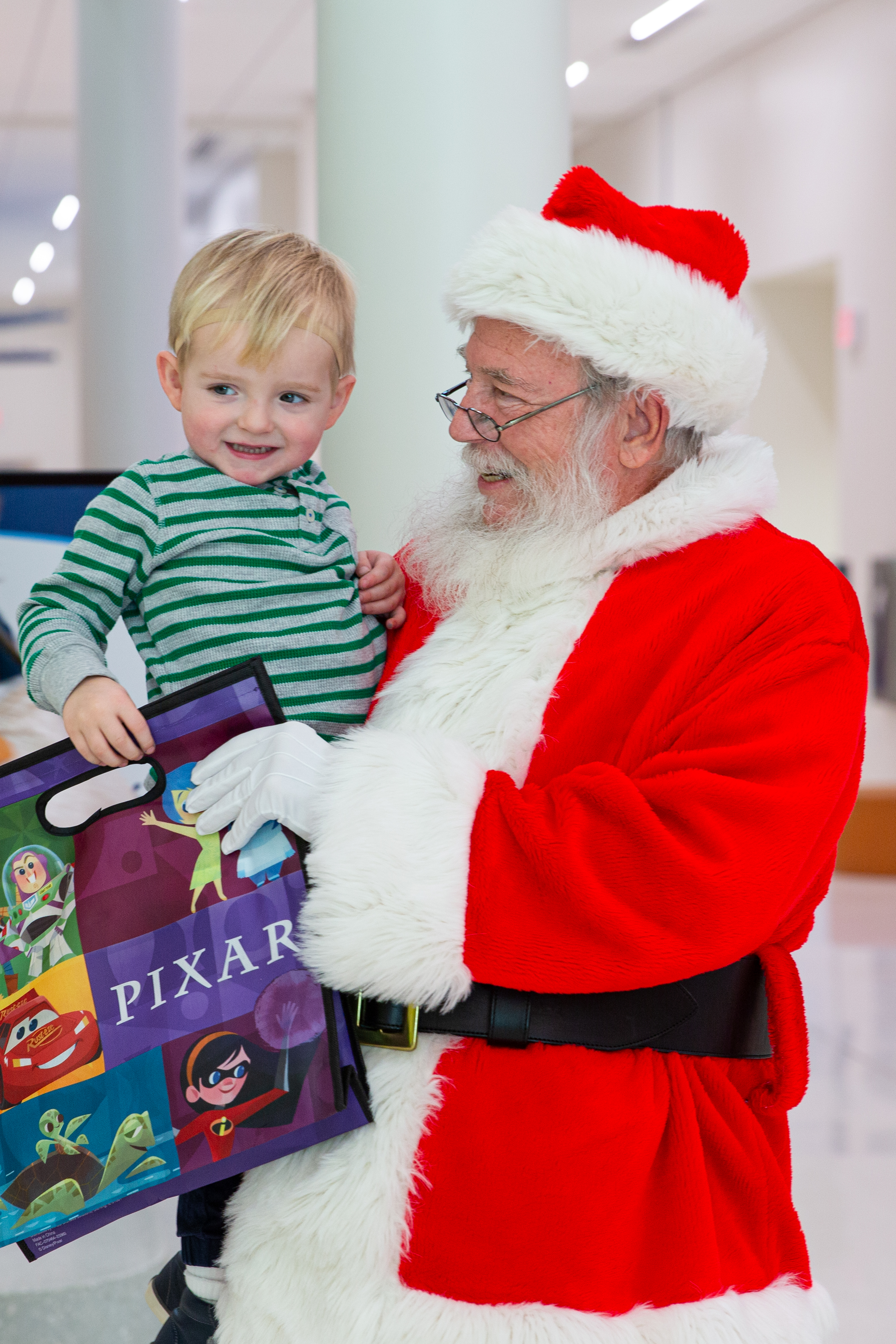 Santa visited Carilion Children's Tanglewood