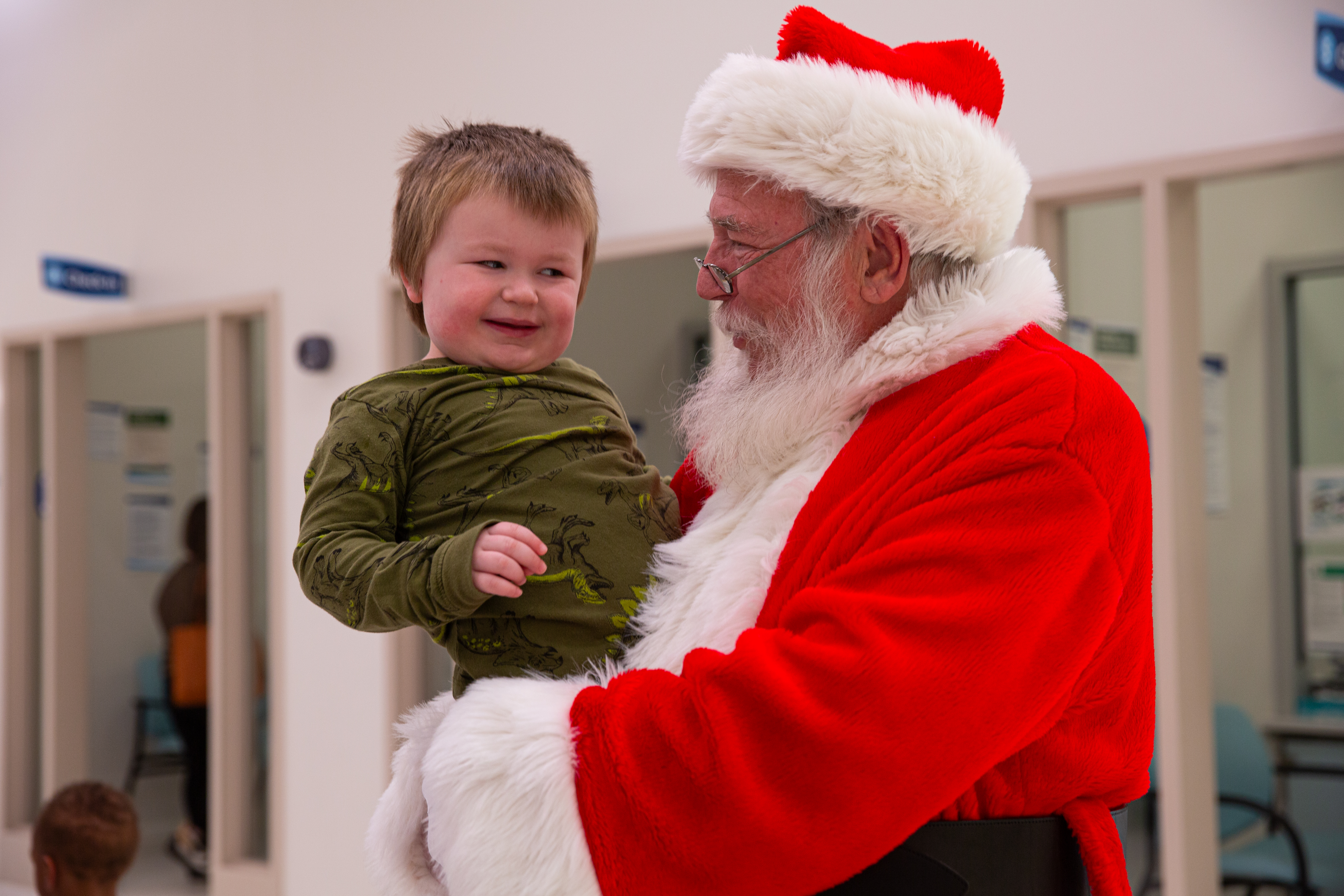 Santa visited Carilion Children's Tanglewood