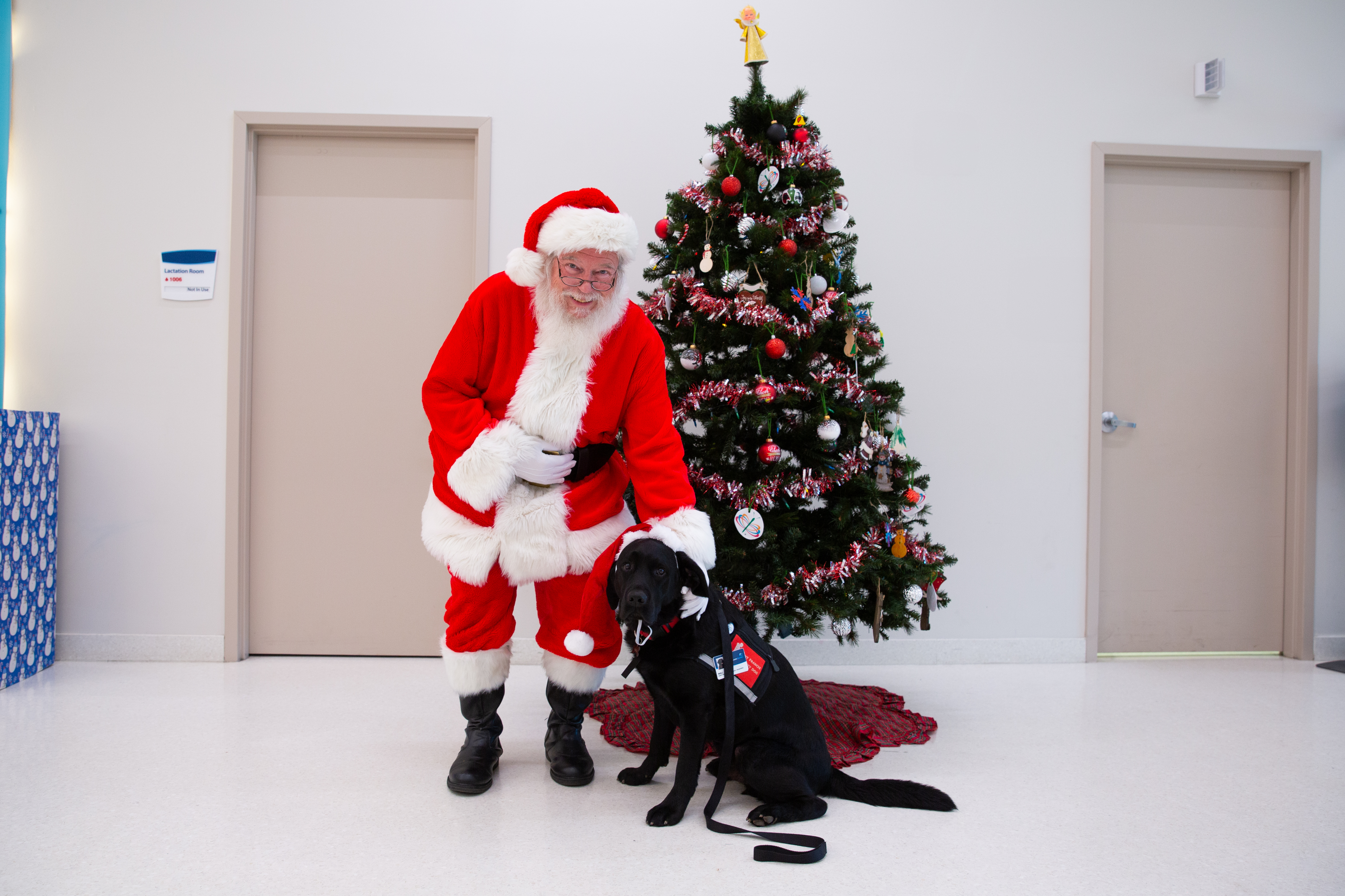 Santa visited Carilion Children's Tanglewood