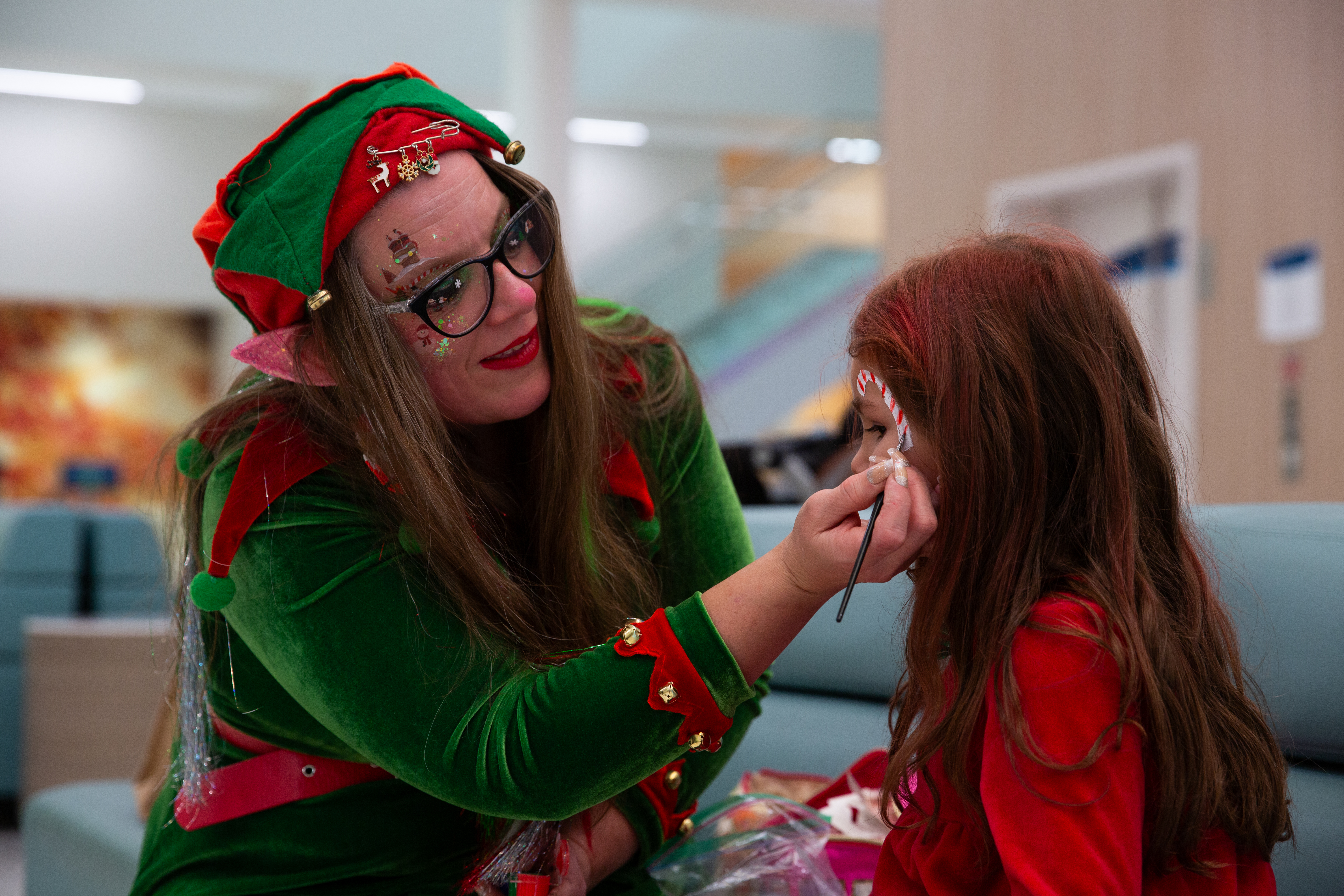 Santa visited Carilion Children's Tanglewood