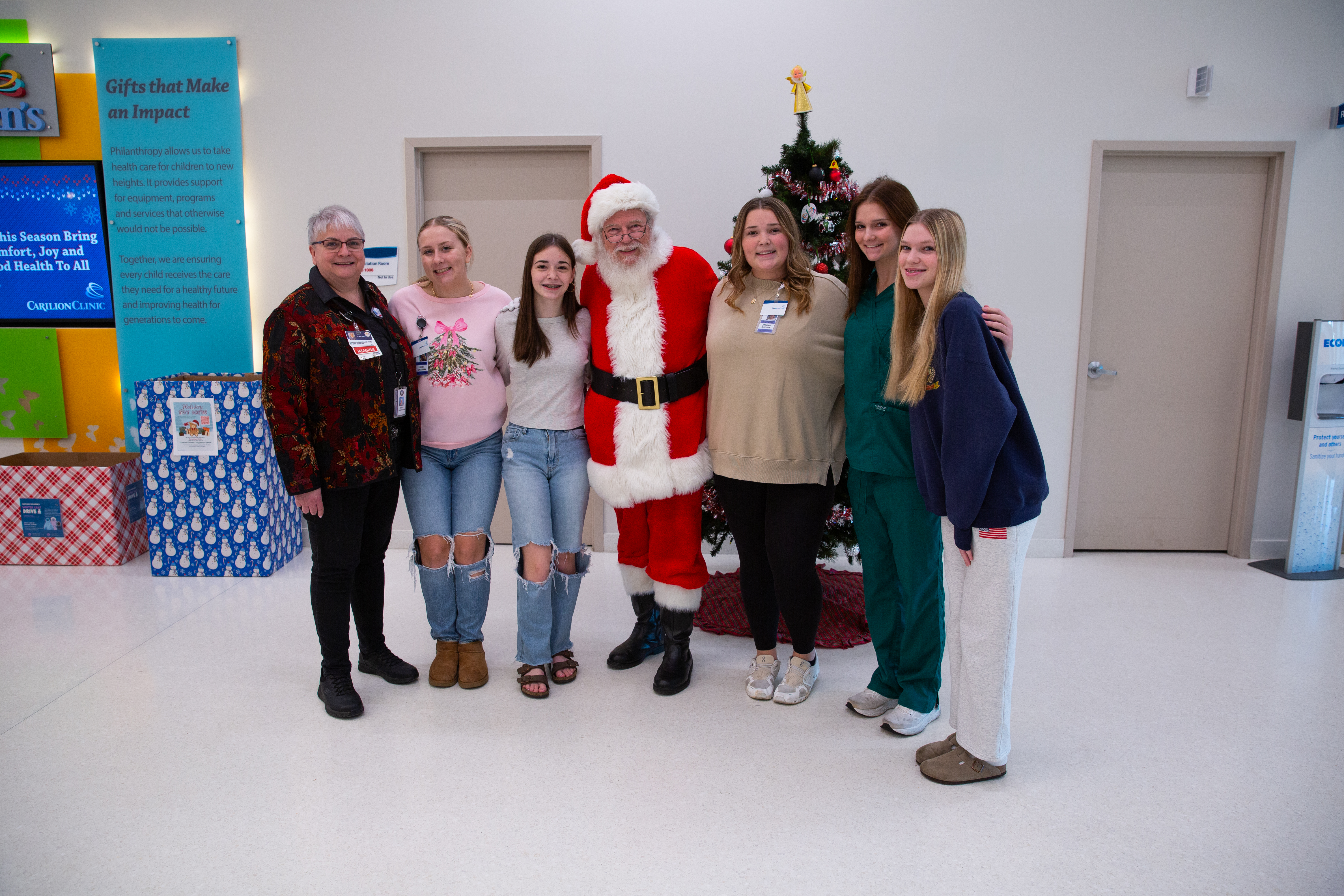 Santa visited Carilion Children's Tanglewood