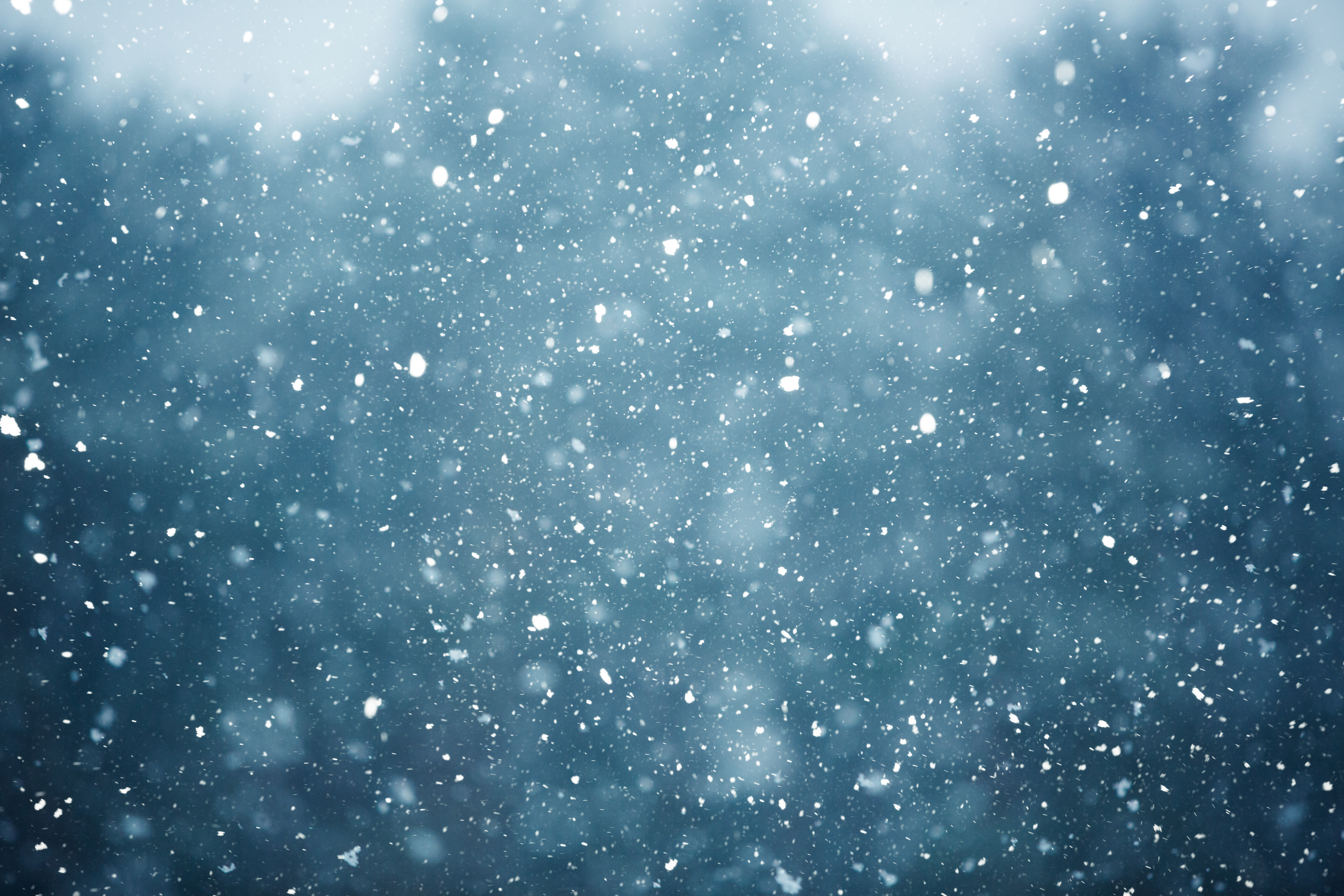 Snow falling