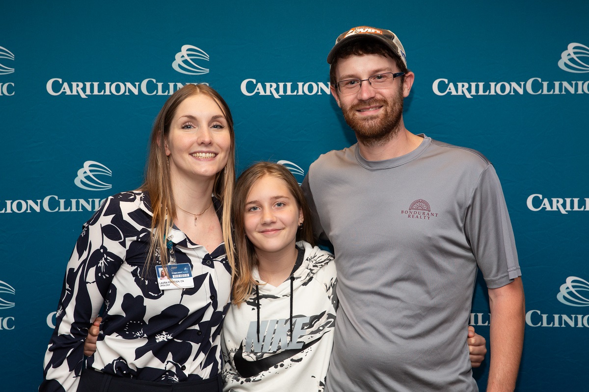YES participant Laura Foretich with family