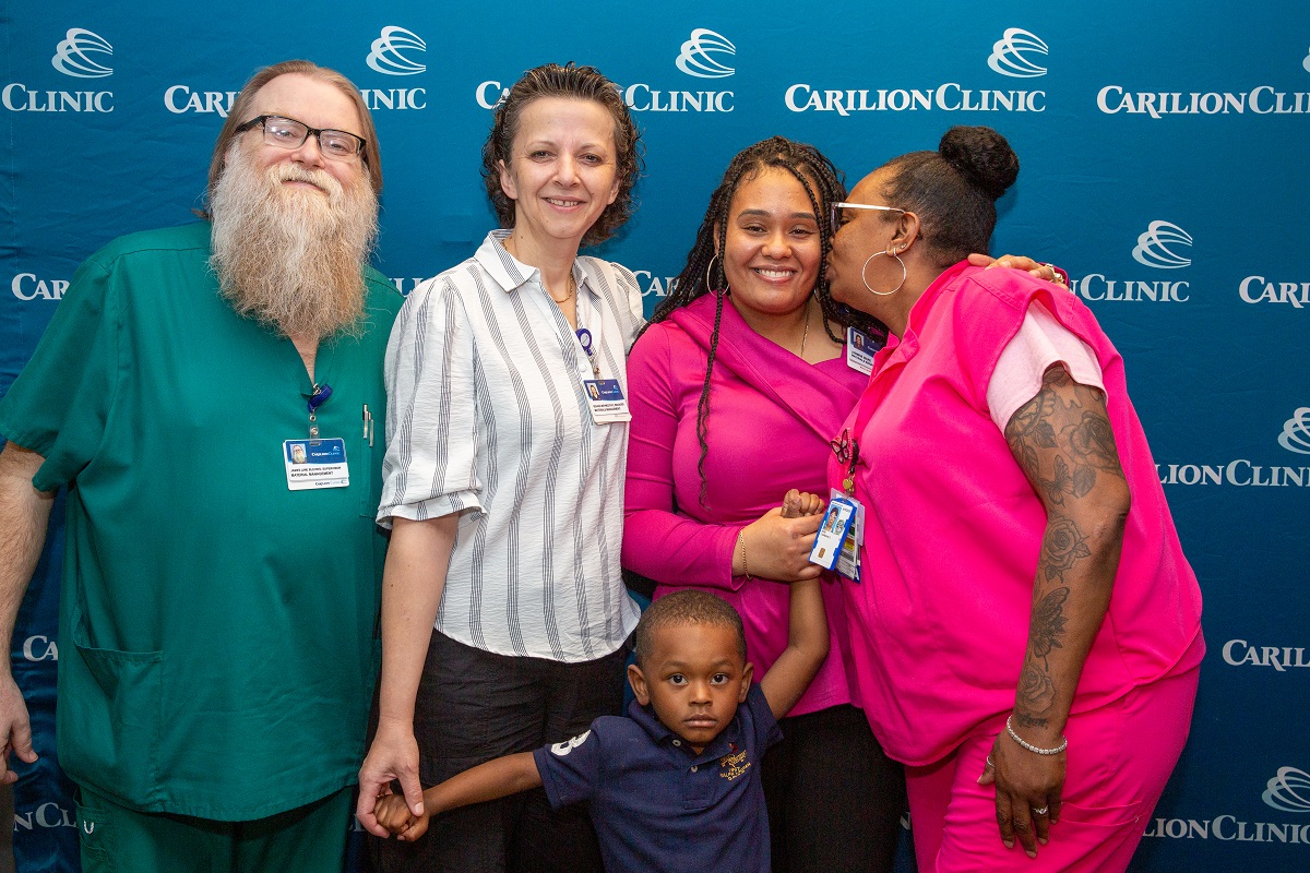 YES participant Jasmine Ware with son and family and friends