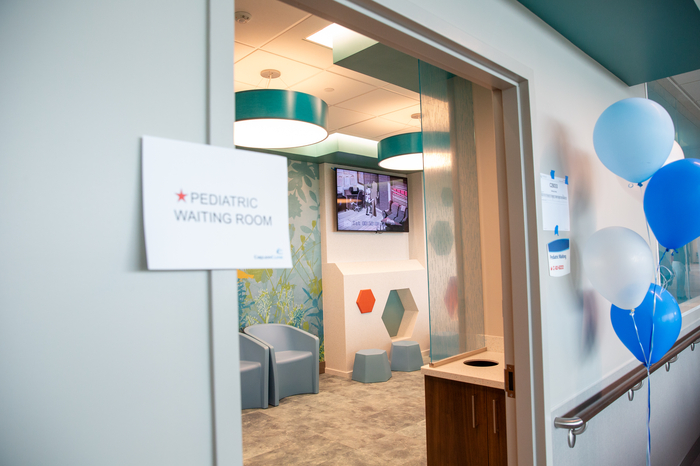 The Pediatric waiting room in the expanded Emergency Department