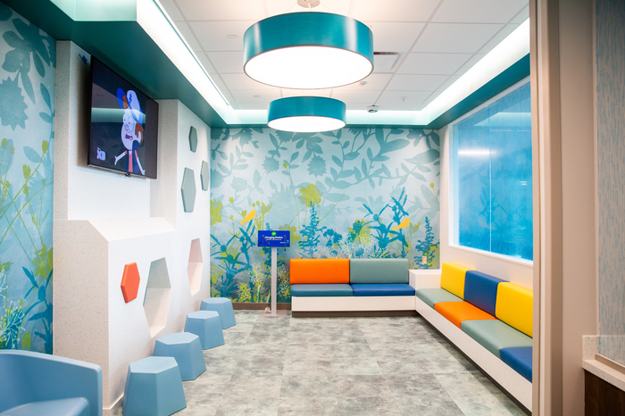 The Pediatric waiting room in the expanded Emergency Department