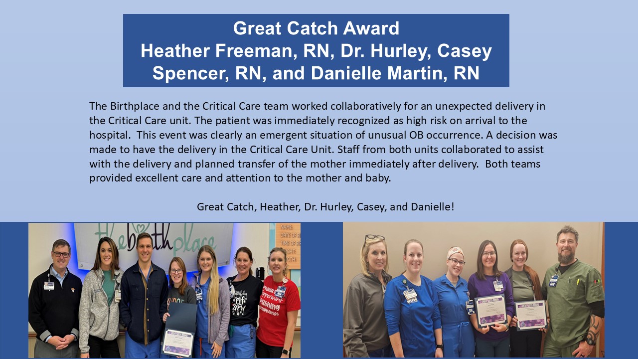Heather Freeman, Dr. Hurley, Casey Spencer, and Danielle Martin