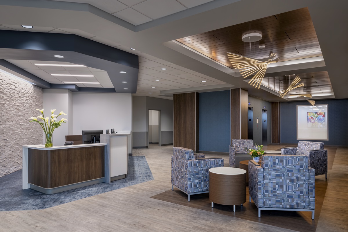 The sixth floor lobby. Photo by Jeremiah Hull, ESa
