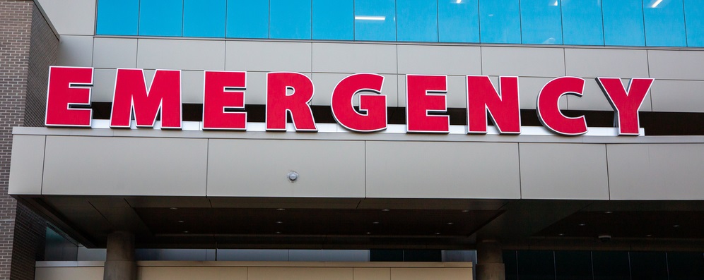 sign that says "emergency"