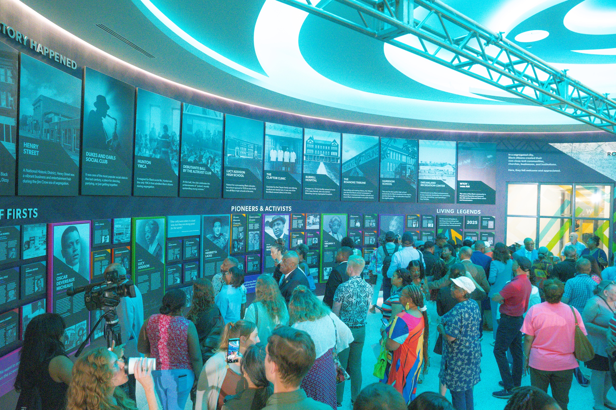 The Melrose Plaza History Wall exhibit honors NW Roanoke stories