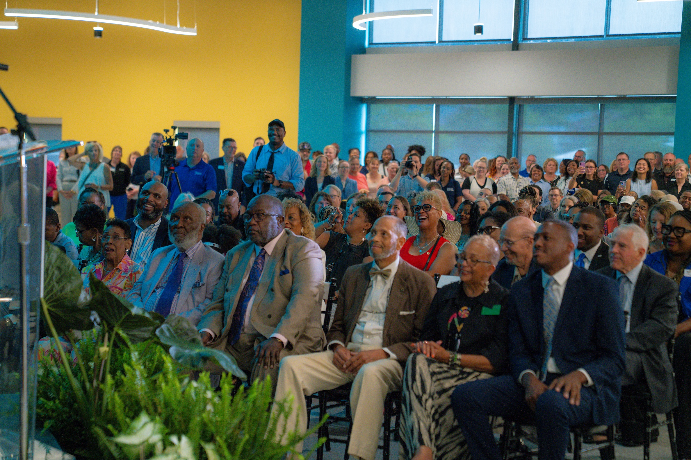 Melrose Plaza grand opening attendees