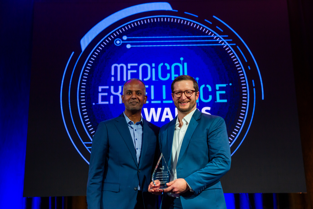 Dr. Caleb Cutherell received the Award for Physicians.