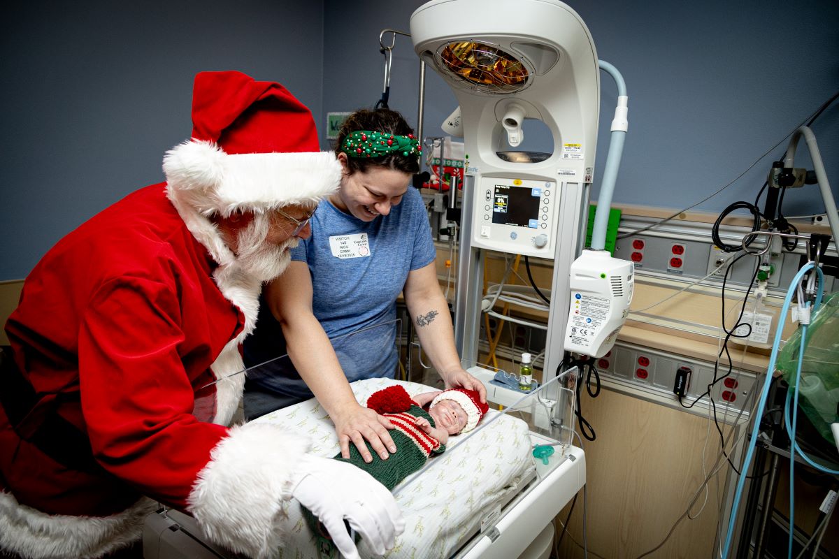 Santa with patient
