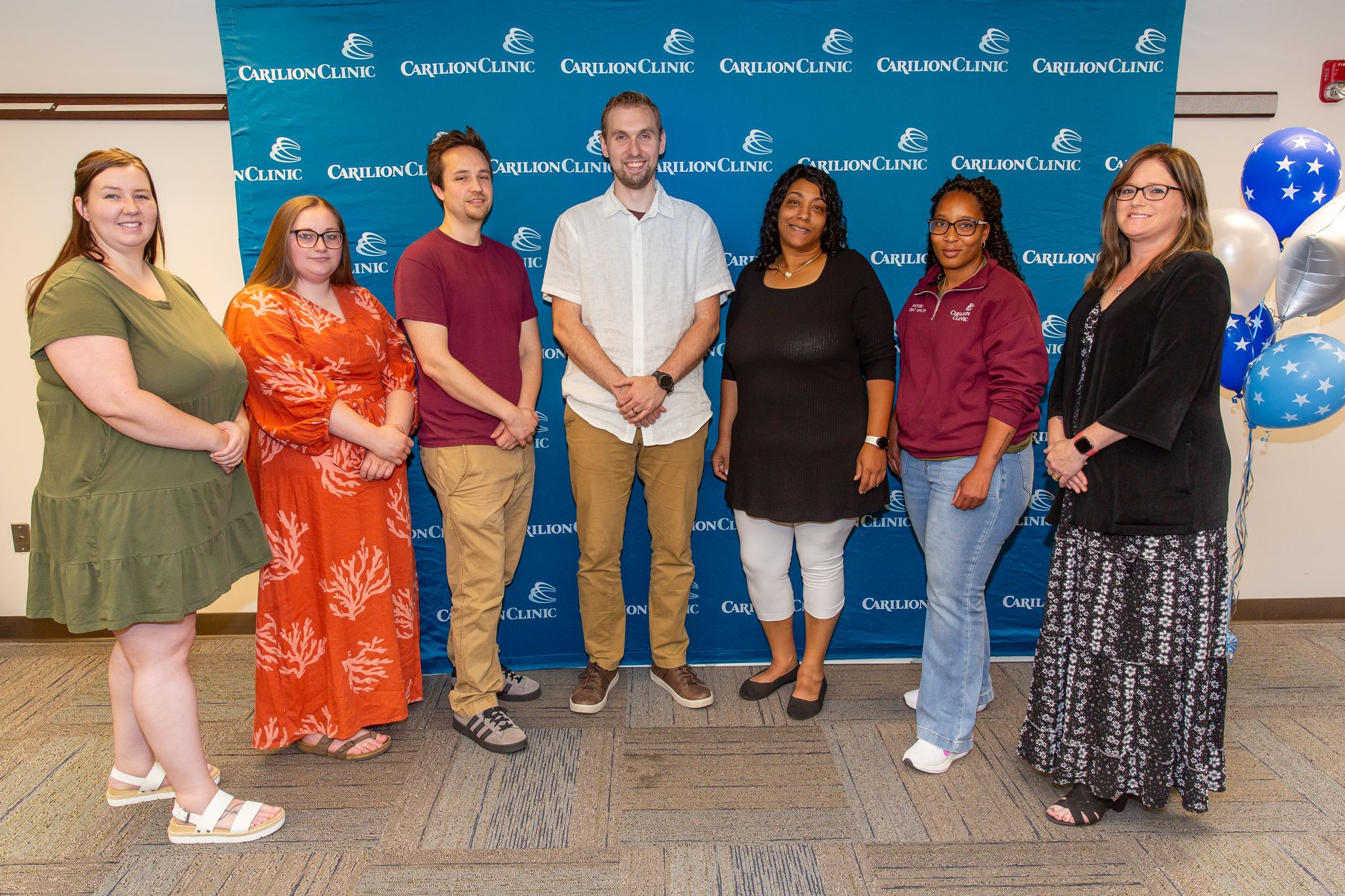 Third round of YES participants: Ariel McMaster, Amber Moatz, Zechriah Kaninski, Cameron Baker, Sherena Claxton, Jessica Brown, and Florence Elizabeth Owens. Not pictured: Heather Wright.  