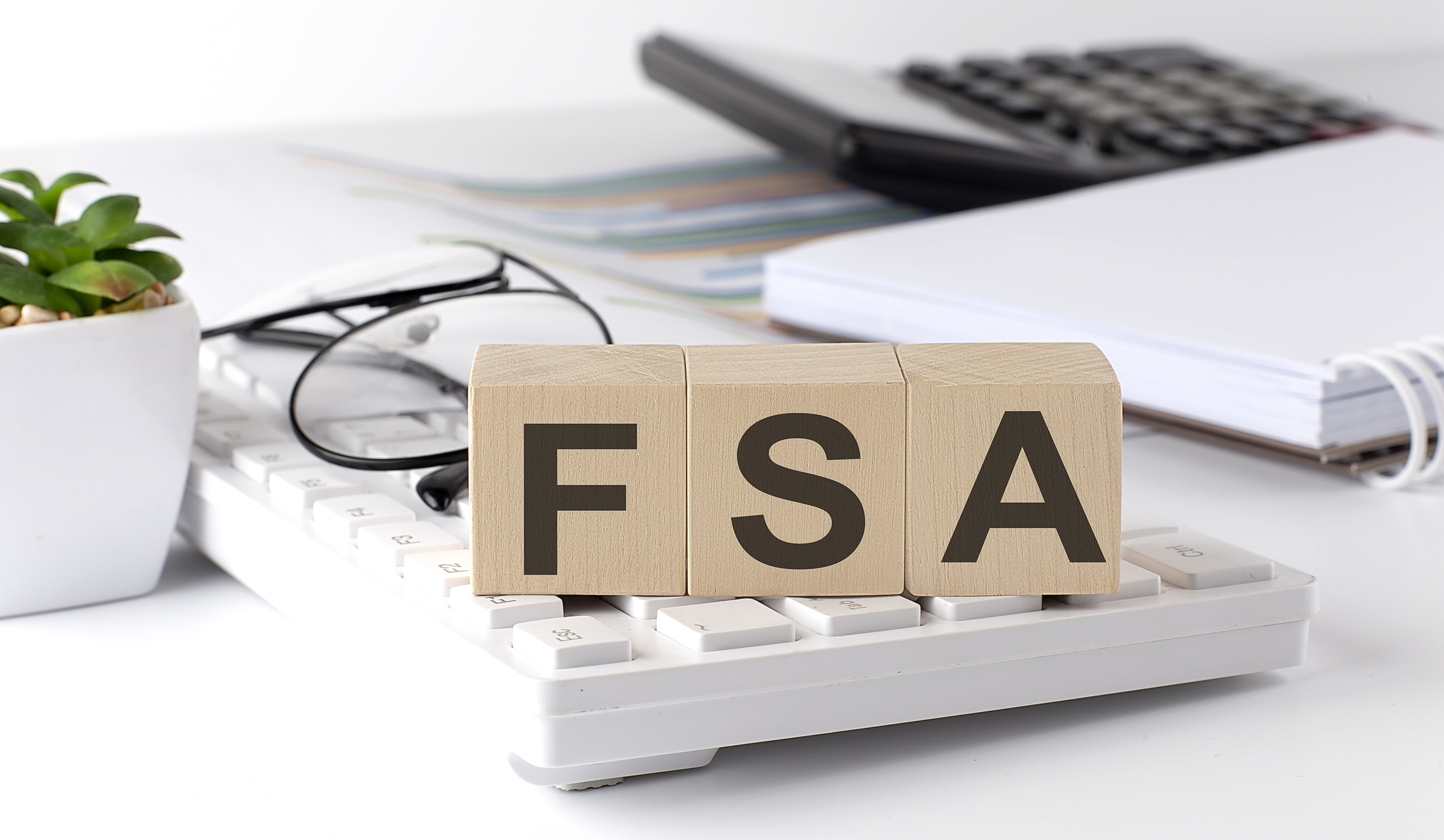 FSA Letter Blocks on a Keyboard