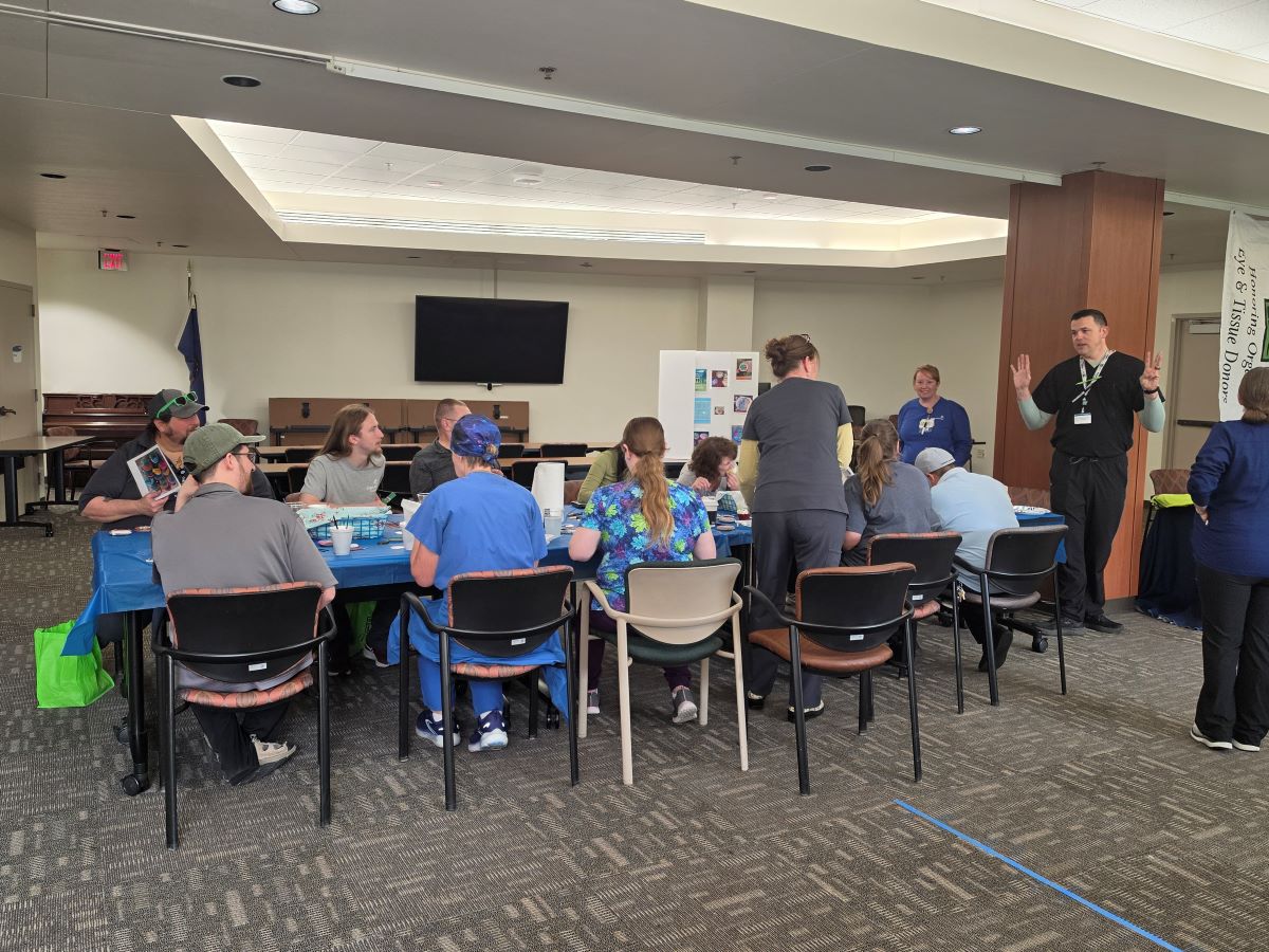Attendees at the Donate Life event