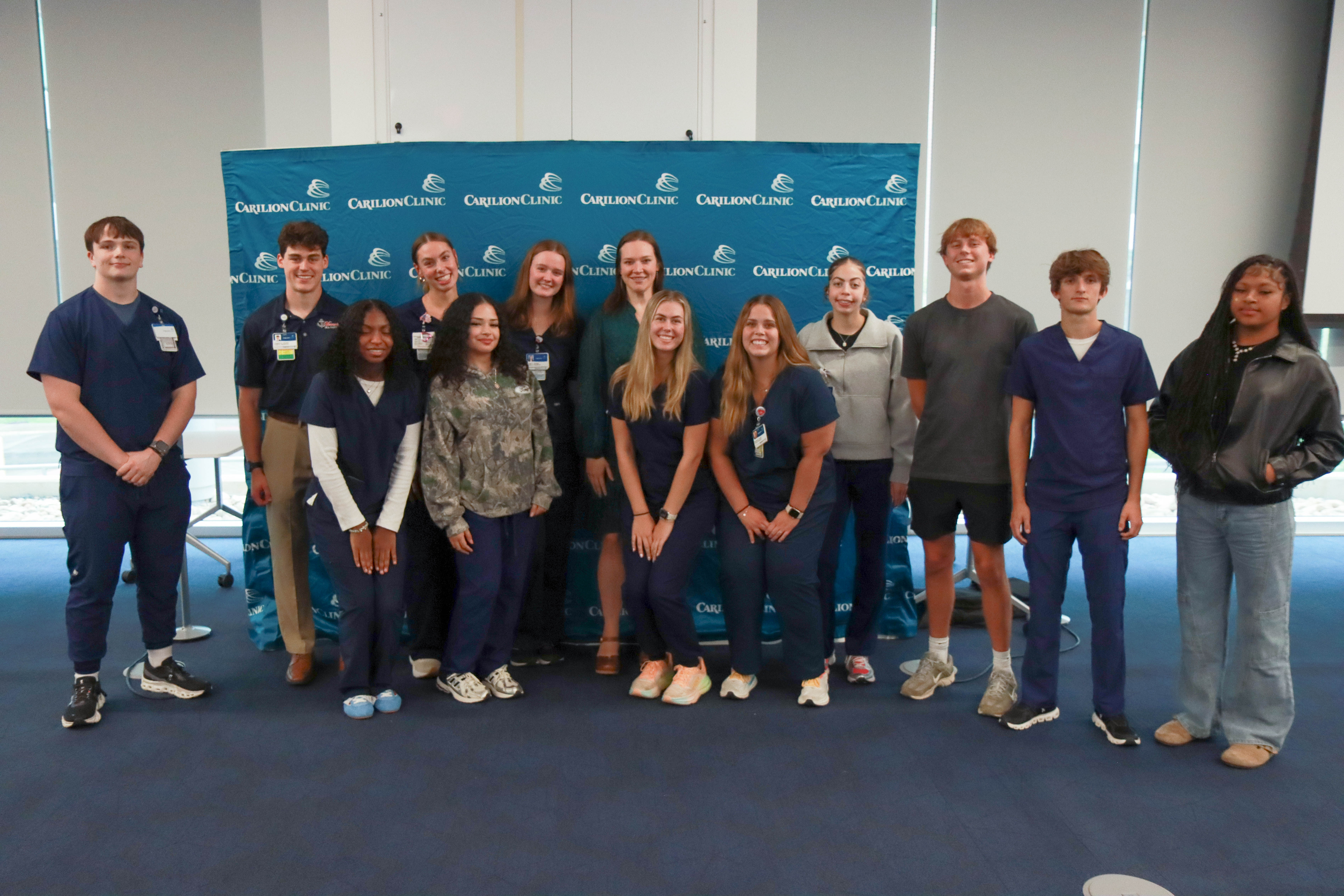 Summer 2025: Clinical Transport interns with their leader Catherine Townley