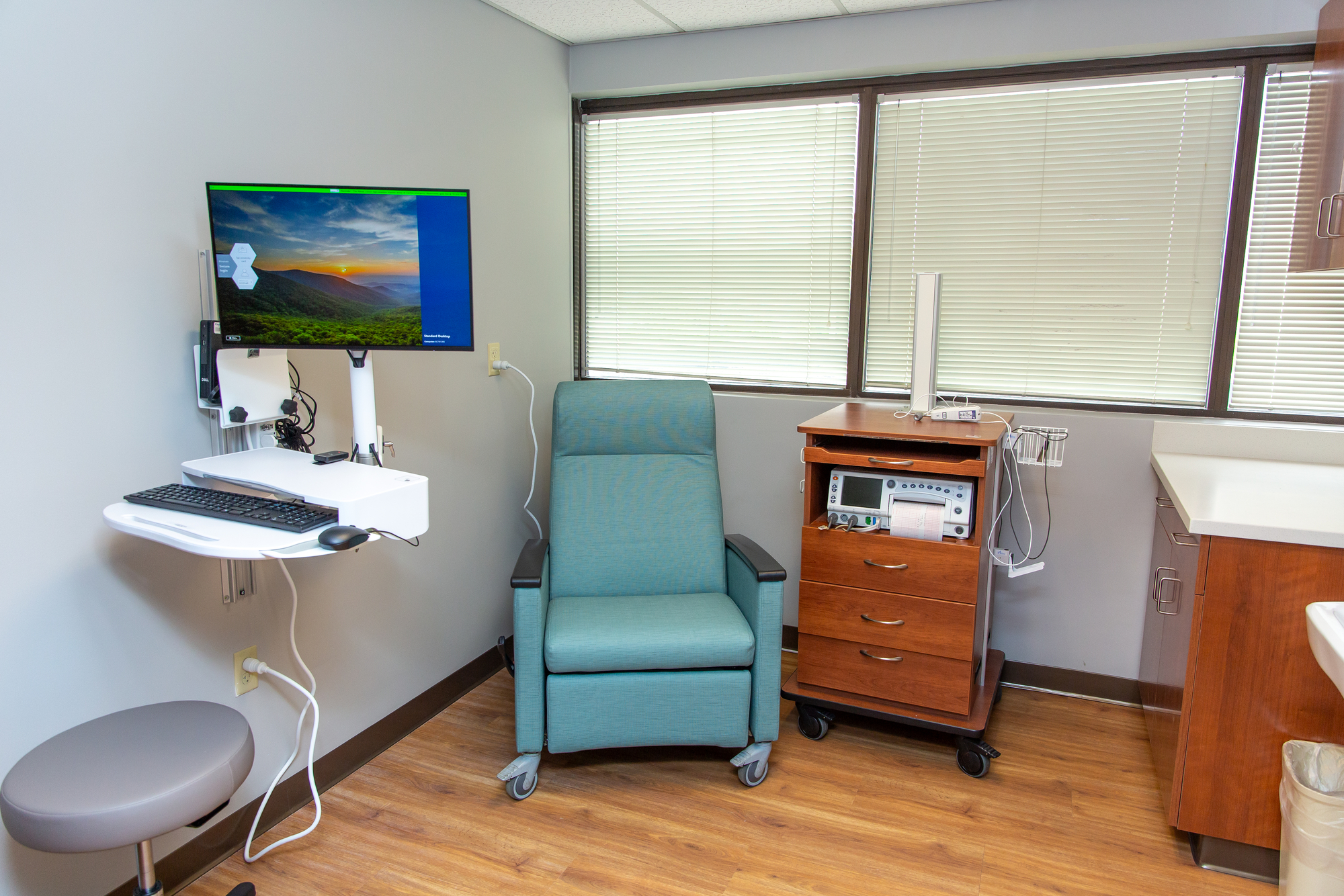Another exam room in our midwifery suite
