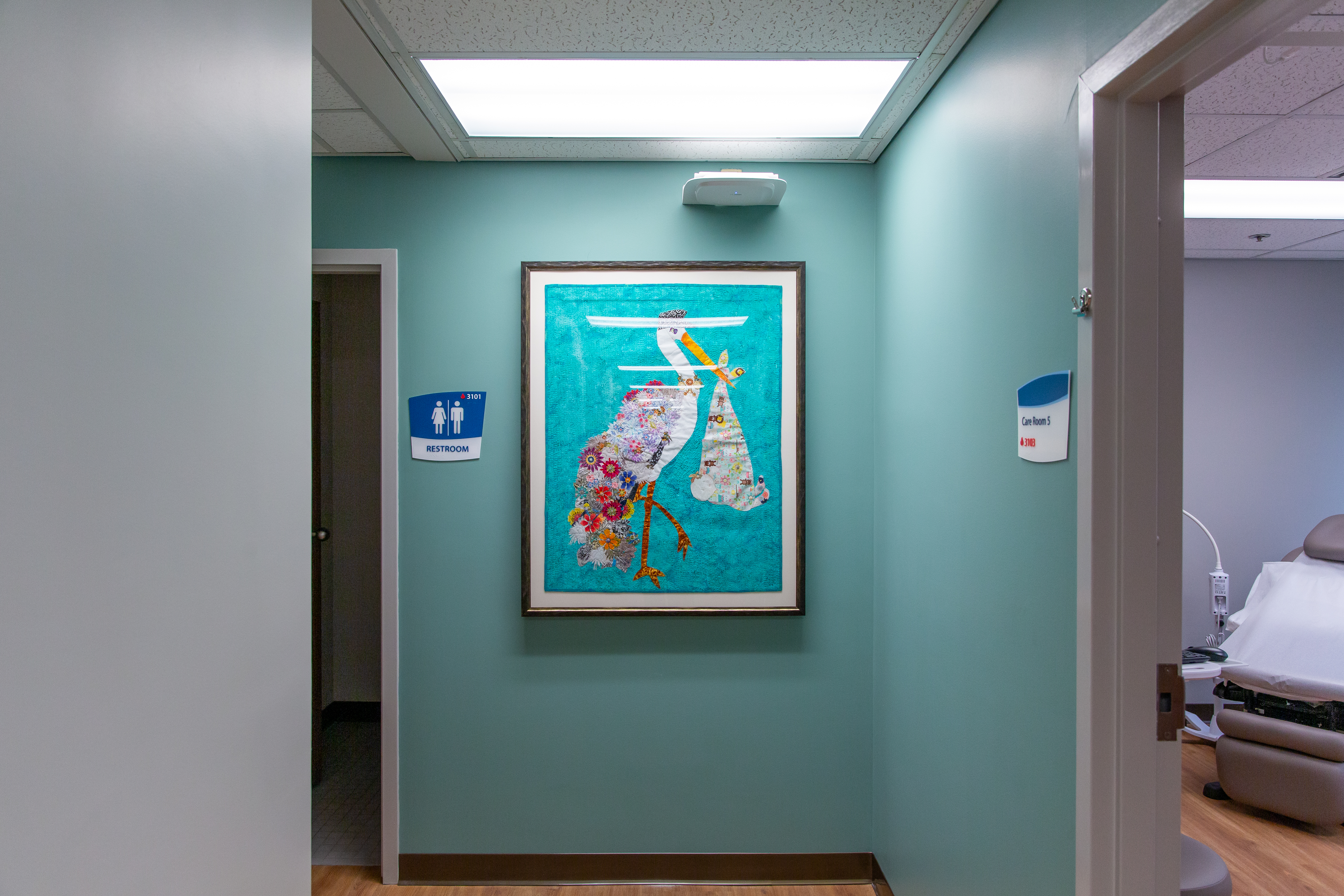 Art in the new midwifery suite