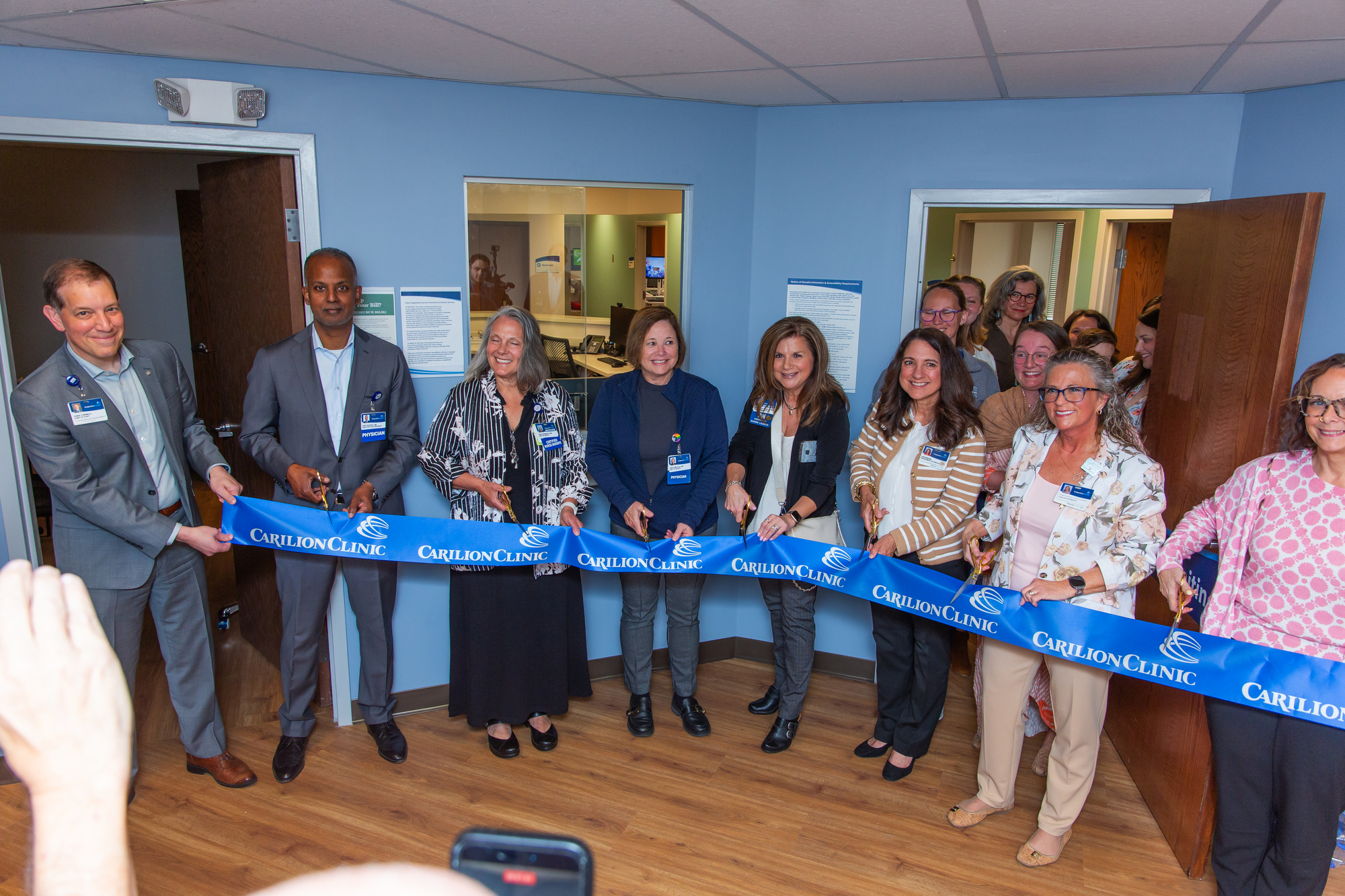 Ribbon cutting event for Carilion's first dedicated midwifery practice
