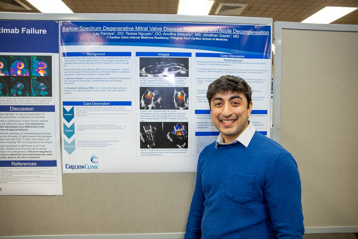 Research teams shared their posters at the event.