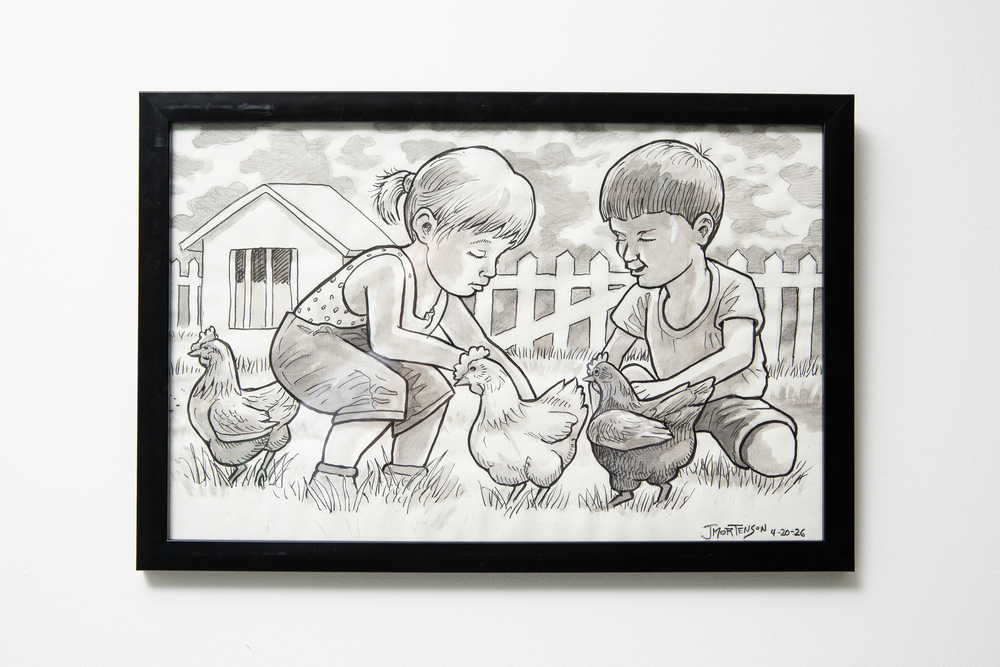 "Chickens and Childhood" by John Mortenson